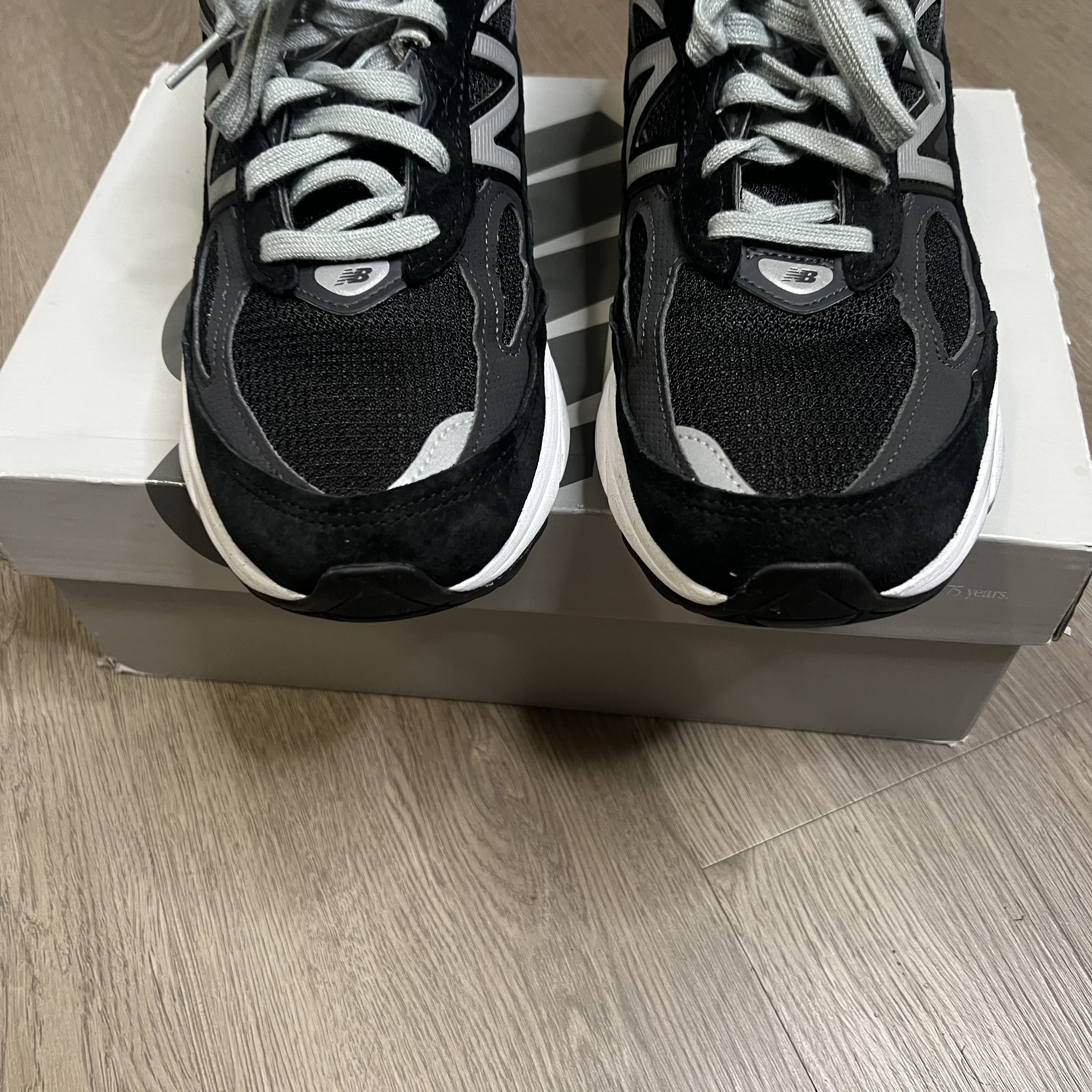 New Balance 990v6 MiUSA Black Grey White (Women's)