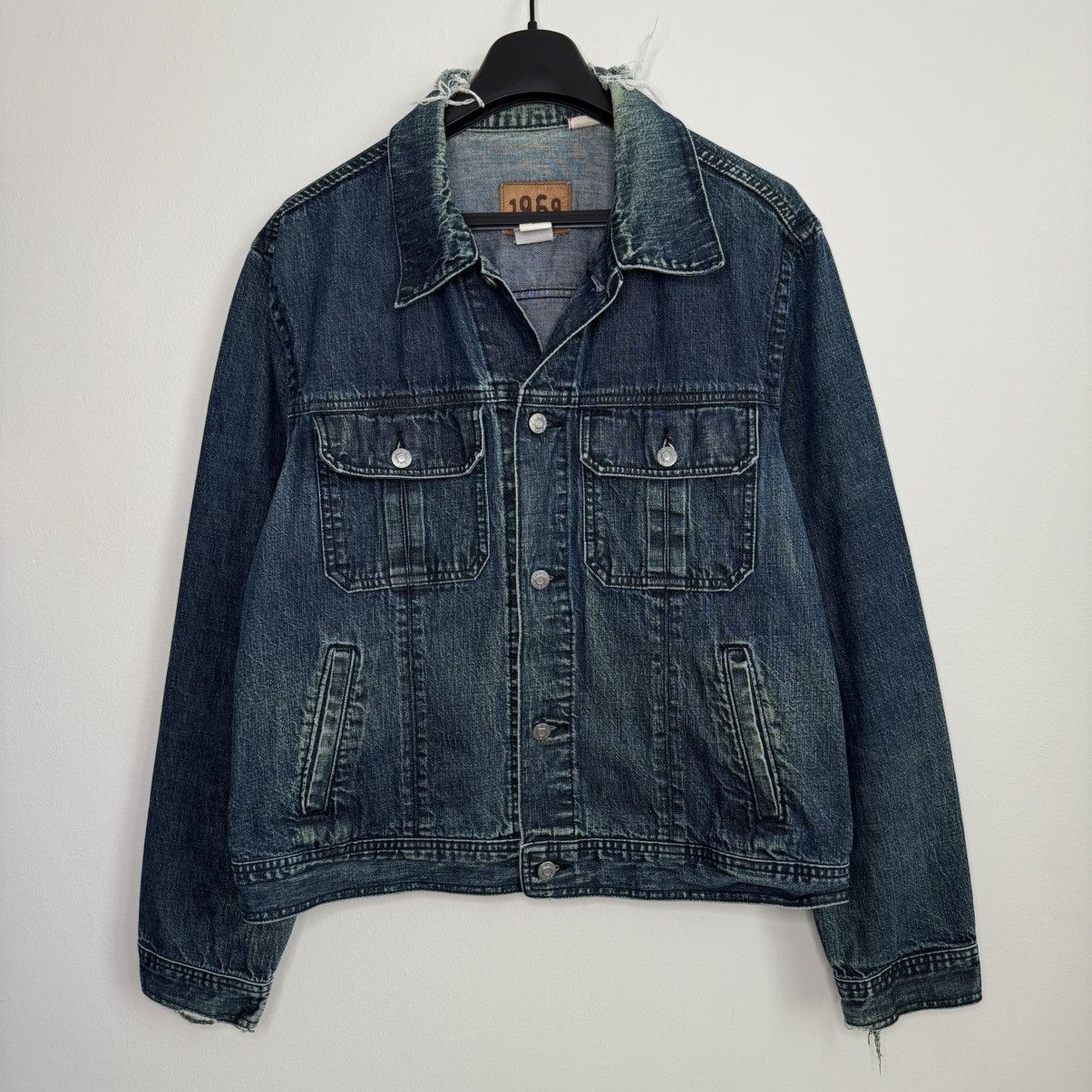 Gap Vintage 00’s GAP Unisex Denim Trucker Jacket Size L-M Size US M / EU 48-50 / 2 - 2 Thumbnail