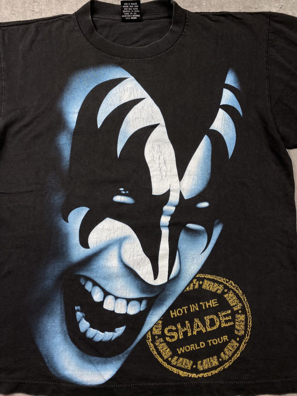 Japanese Brand × KISS × Vintage !!!RARE!!! Kiss t-shirt 1990 vintage avantgarde rok dripp Size US L / EU 52-54 / 3 - 4 Thumbnail