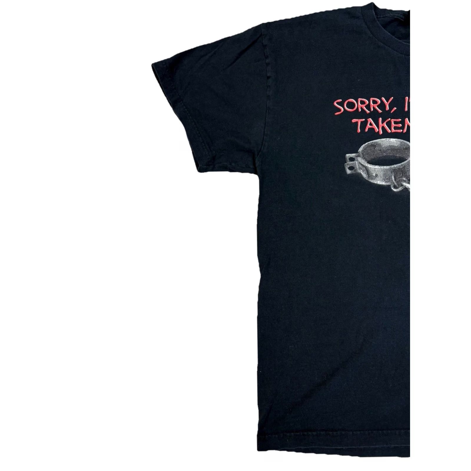 Vintage VINTAGE Ace Of Hearts T-Shirt Black XL Adults Short Sleeve "Sorry I’m Taken" Mens Size US XL / EU 56 / 4 - 2 Thumbnail