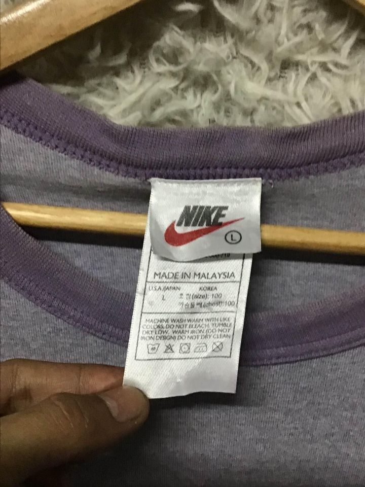 Nike × Vintage Vintage nike ringer white tag small logo Size US L / EU 52-54 / 3 - 3 Thumbnail
