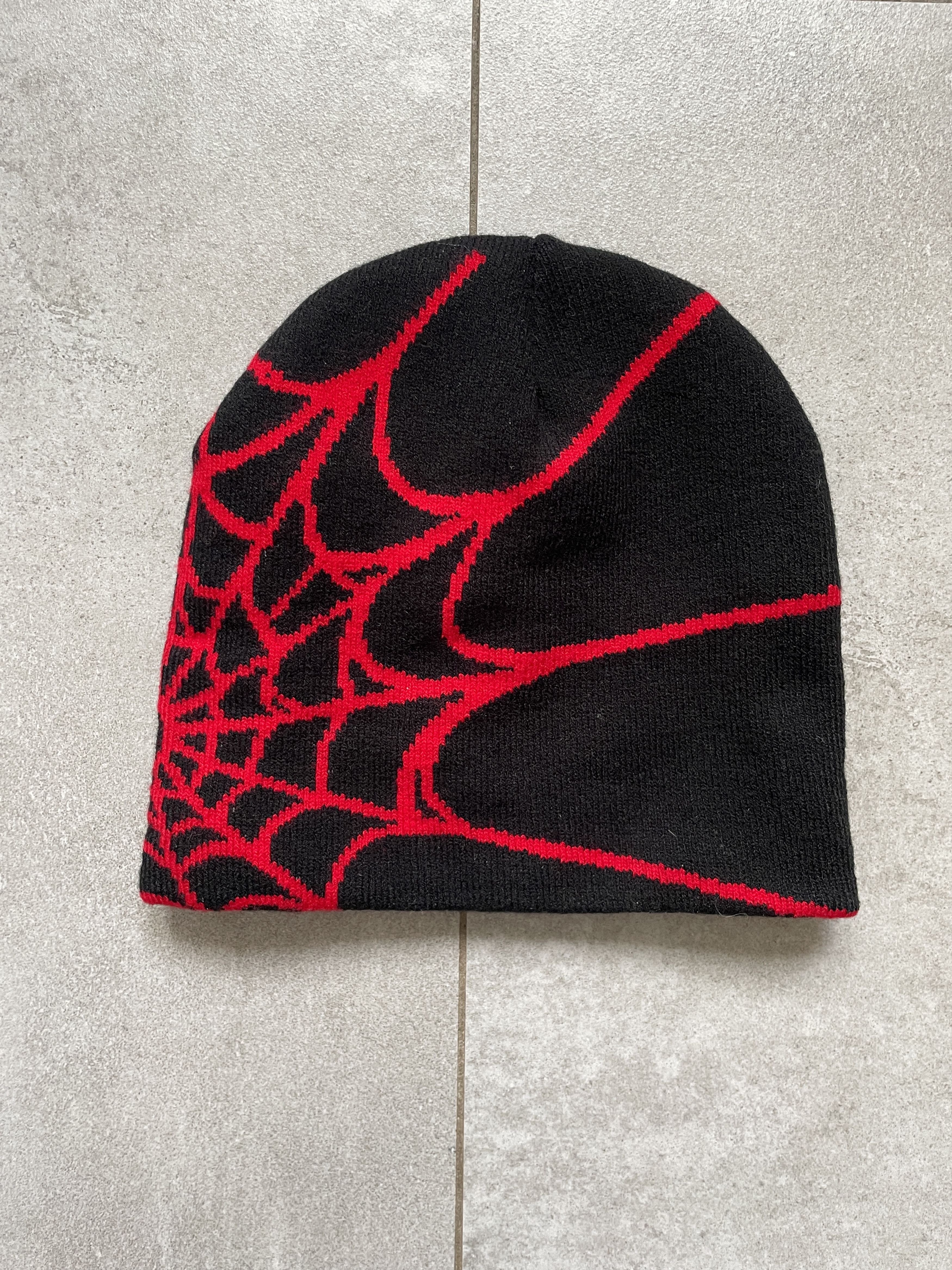 Spyder Y2K SPIDER WEB BLACK RED BEANIE Size ONE SIZE - 1 Thumbnail