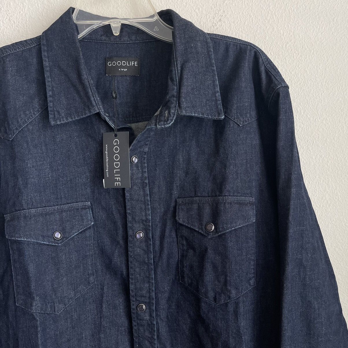 Goodlife Goodlife Button Down Long Sleeve Western Denim Indigo Shirt Size US XL / EU 56 / 4 - 1 Thumbnail
