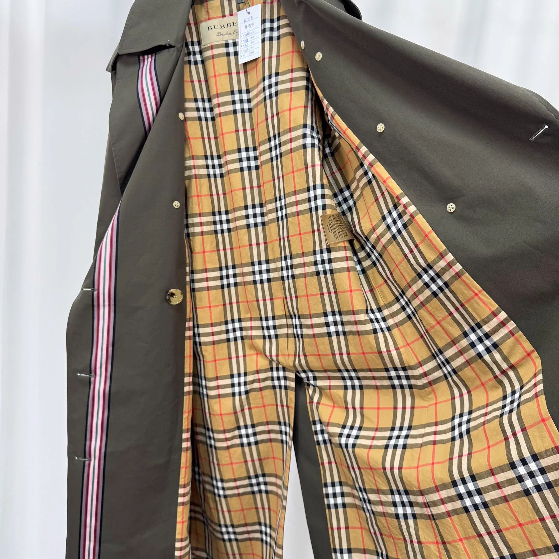 Burberry Burberry Trench Colorblock Lining Check UK8 Mint Size S / US 4 / IT 40 - 5 Thumbnail