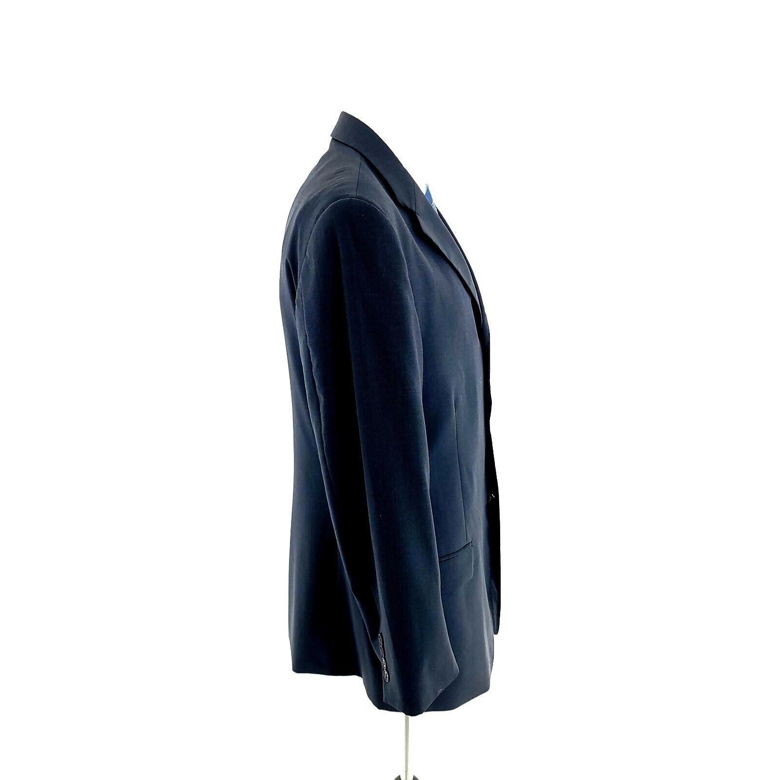 Pierre Cardin Pierre Cardin Worsted Wool 3 Button Blazer Blue 38R Or Slim Size 38R - 7 Thumbnail