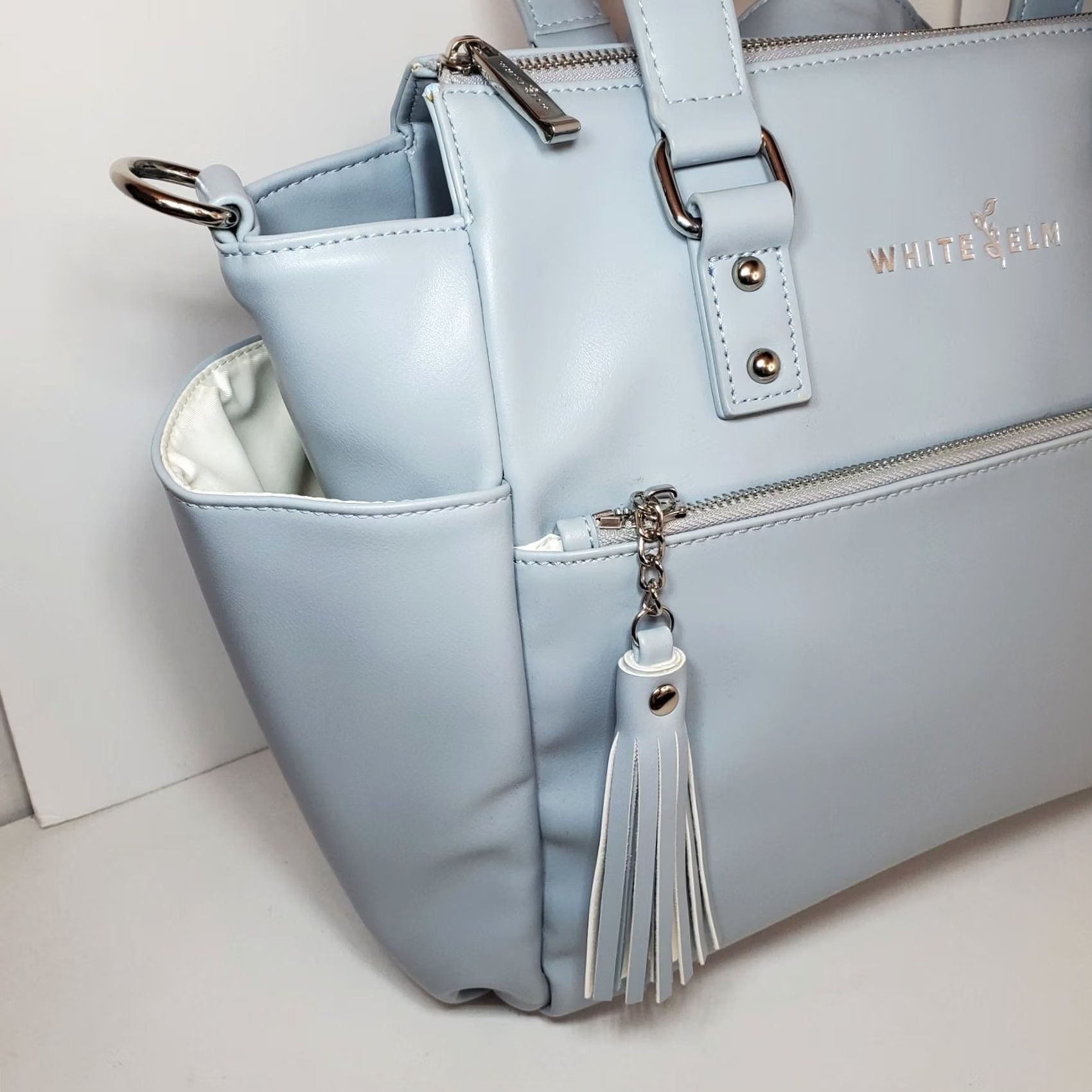Vintage White Elm Gemini Convertible Backpack Travel Work Diaper Bag Rare Grey White Size ONE SIZE - 5 Thumbnail