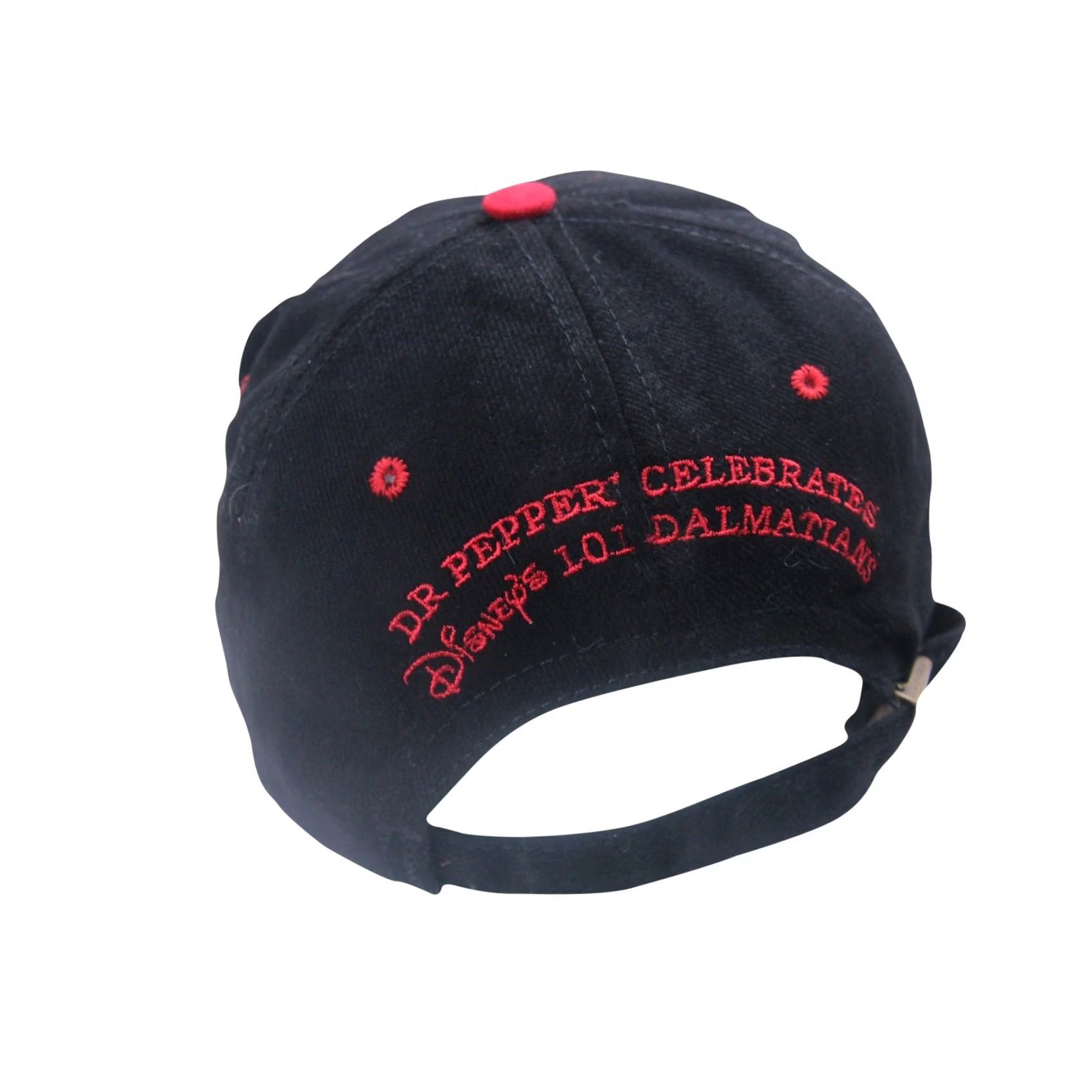 Disney VINTAGE Disney 101 Dalmatians Spellout Snapback Hat Men Adjustable OS Black Hats Size ONE SIZE - 3 Thumbnail