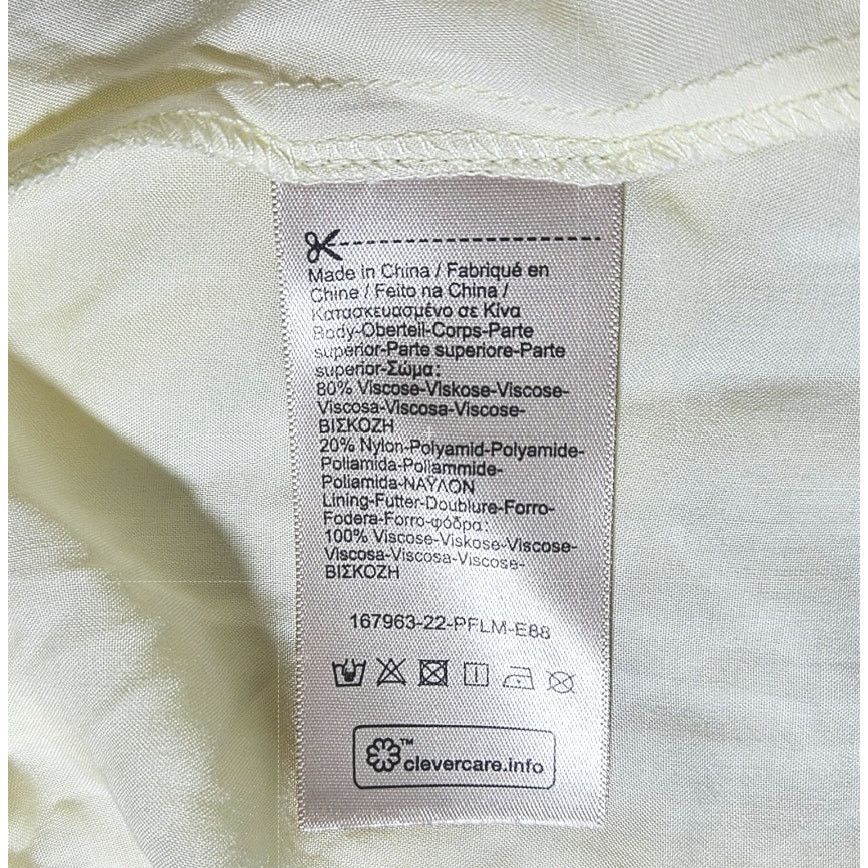 Scotch & Soda NWT Scotch & Soda Paneled Gathering Lined Dress Sz. L Yellow Size L / US 10 / IT 46 - 6 Thumbnail