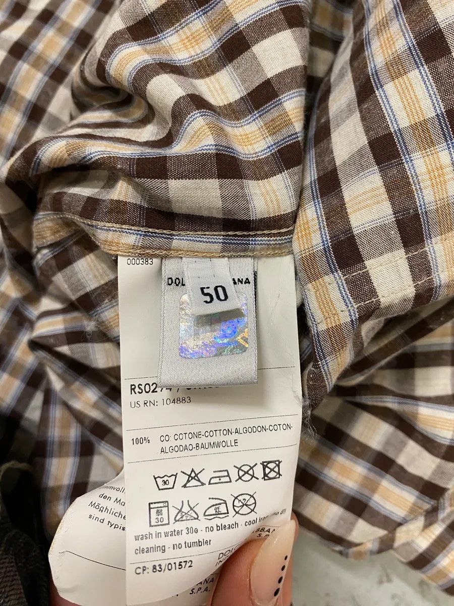 Dolce & Gabbana AW2008 Dolce & Gabbana Multi Pockets Checkered Classy Shirt Size US M / EU 48-50 / 2 - 10 Thumbnail