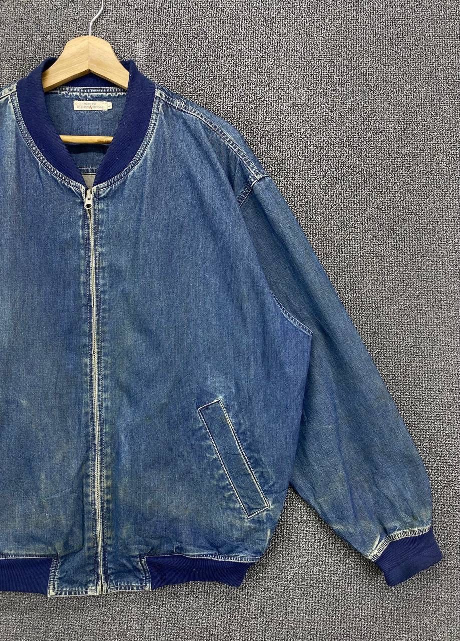 Vintage Vintage Dunlop International Denim Jacket Size US L / EU 52-54 / 3 - 5 Thumbnail