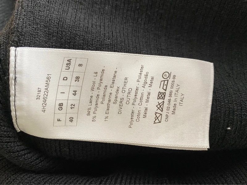 Christian Dior Monsieur × Dior × DressCamp Christian Dior Dress Mini Wool Hoodie Lace up Vintage Size M / US 6-8 / IT 42-44 - 5 Thumbnail