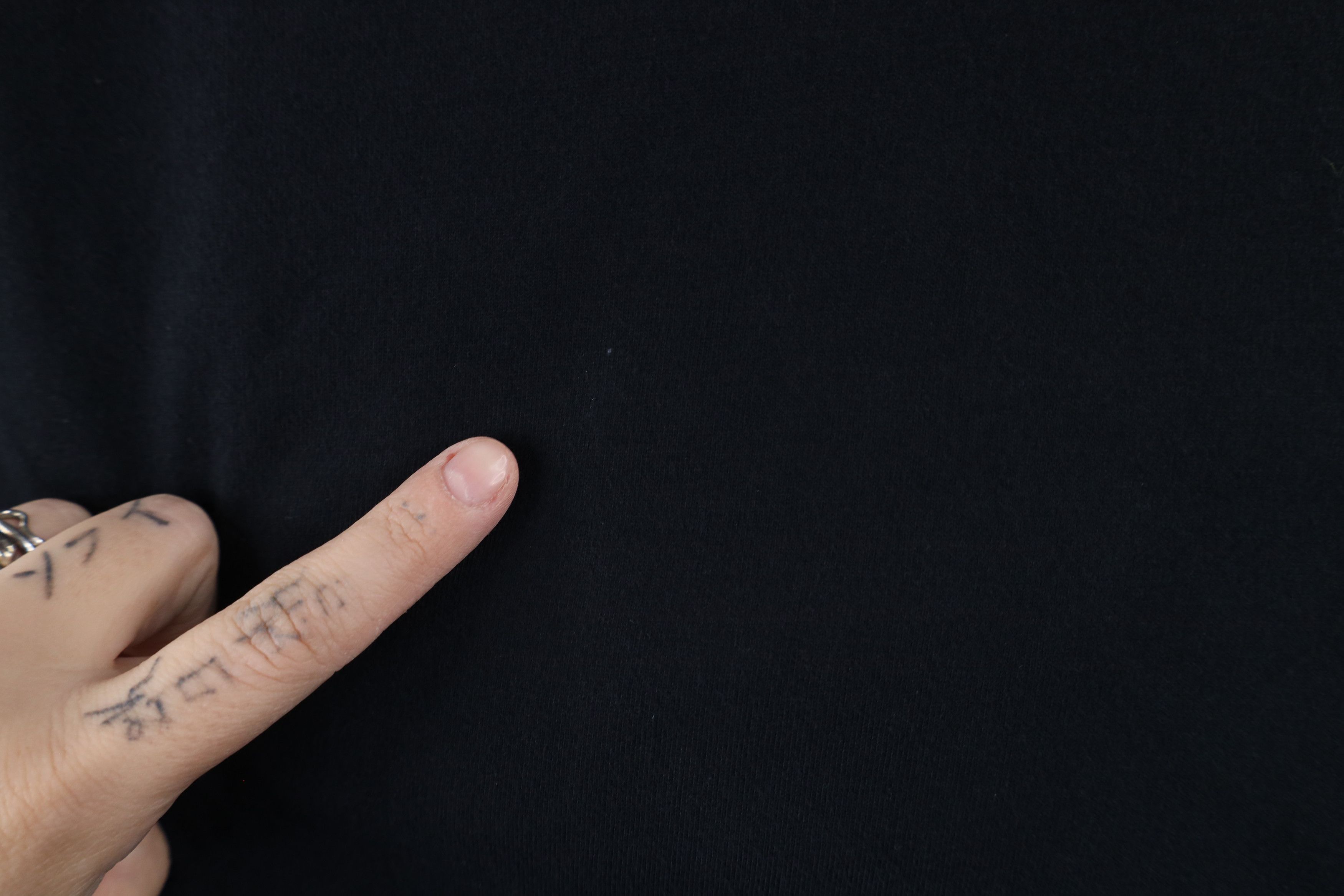 Lands' End × Vintage Vintage 90s Lands End Blank Heavyweight T-Shirt Black Cotton Size US L / EU 52-54 / 3 - 4 Thumbnail