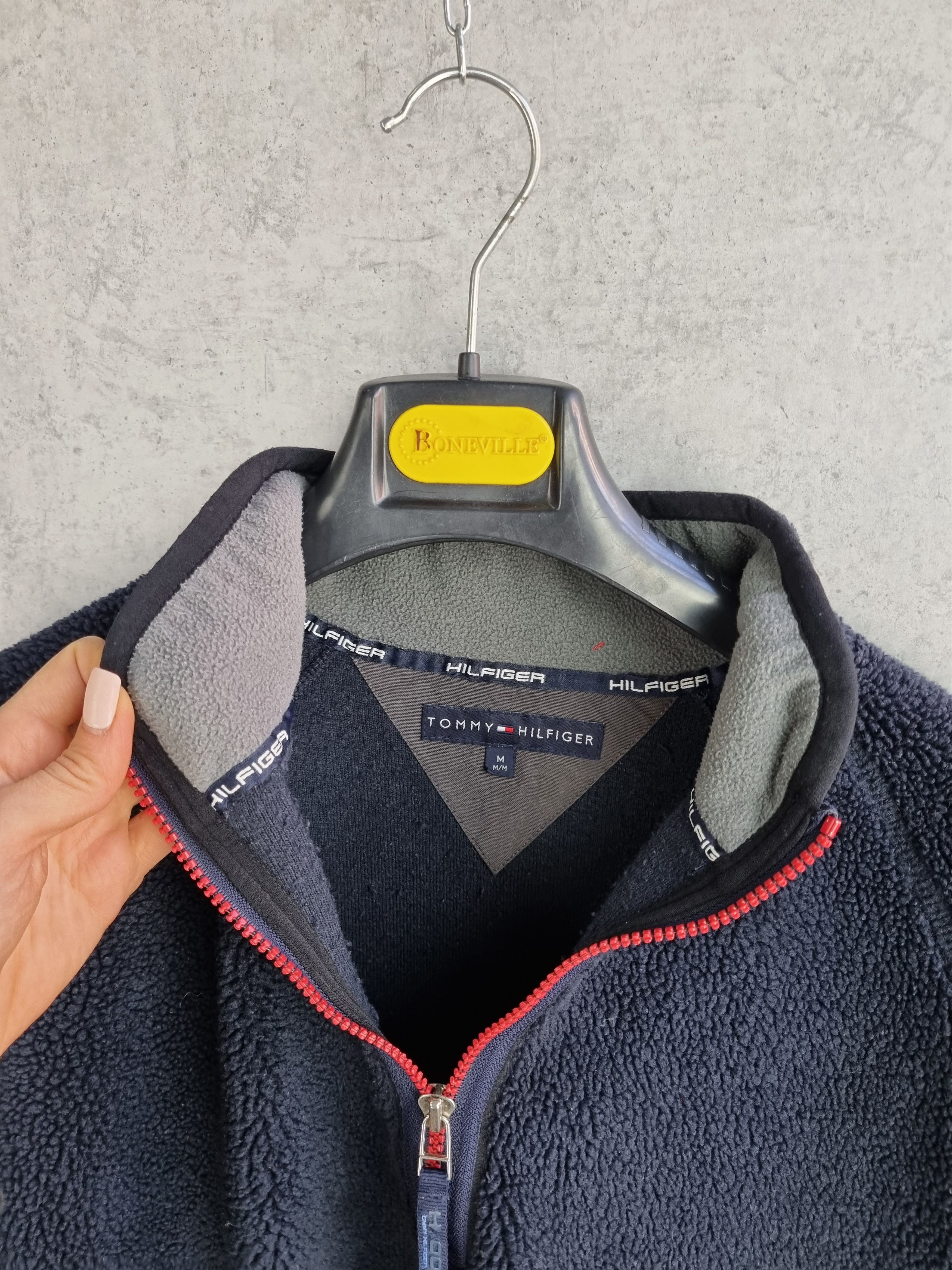 Tommy Hilfiger × Tommy Jeans Rare Tommy Hilfiger half zip up Deep Pile Fleece Navy Size US L / EU 52-54 / 3 - 9 Thumbnail