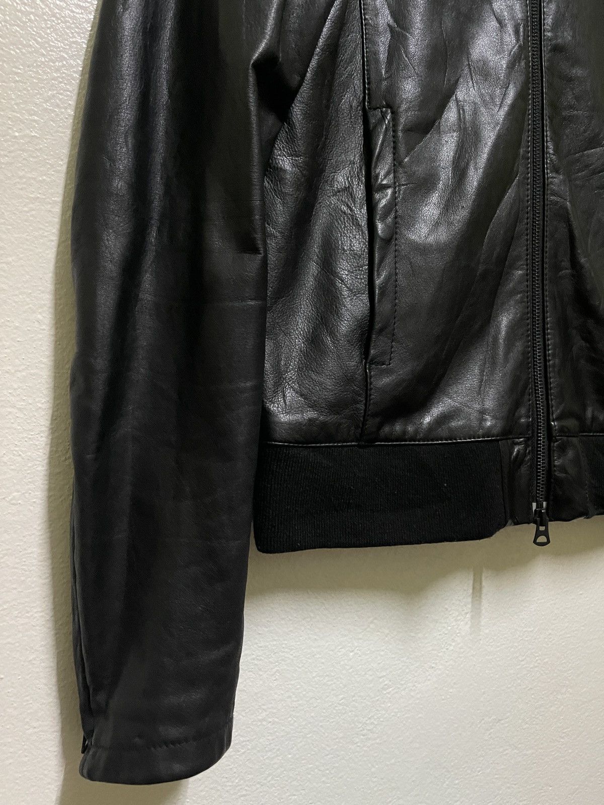 Japanese Brand Shama Biker Leather Jacket Zipper Japan 38 Size US S / EU 44-46 / 1 - 3 Thumbnail