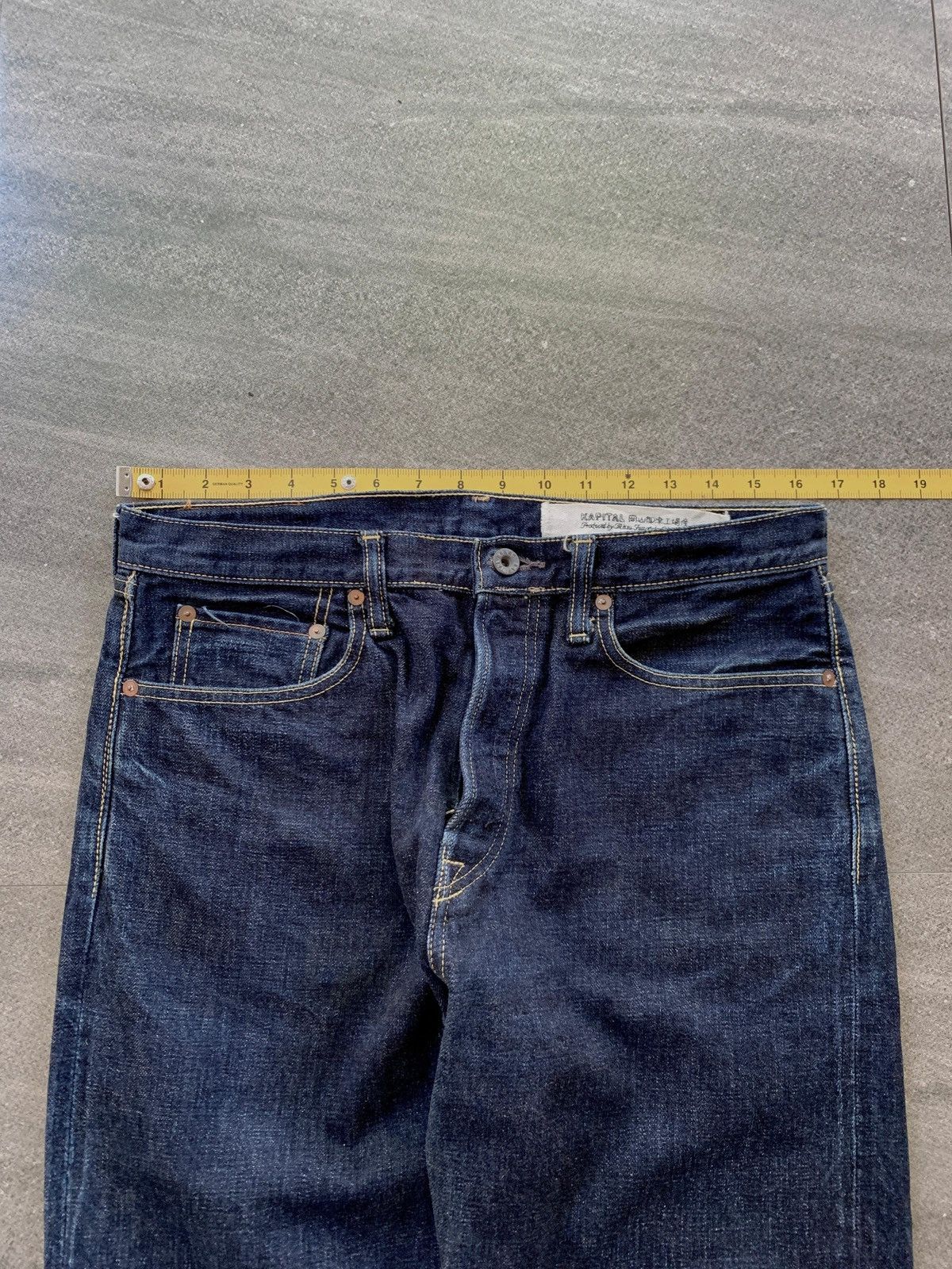 Kapital FREE TAX! Indigo Raw Denim Jeans Size US 34 / EU 50 - 15 Thumbnail