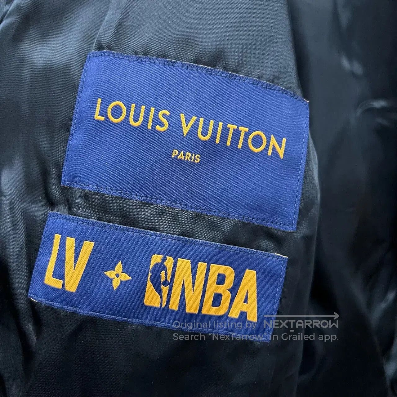 Louis Vuitton louis vuitton x nba embroidered leather baseball jacket. Size US L / EU 52-54 / 3 - 4 Thumbnail