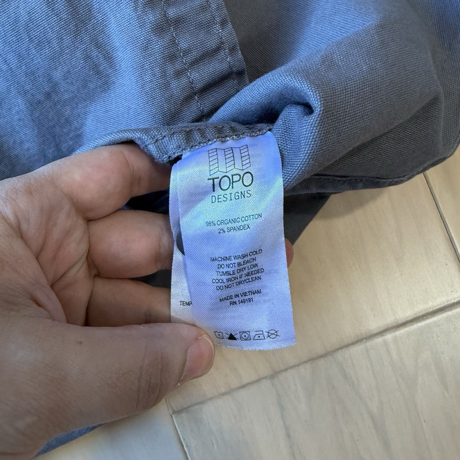 Topo Designs Topo Designs Shirt Gray Heavy Cotton Button Up Long Sleeve Size US XL / EU 56 / 4 - 6 Thumbnail
