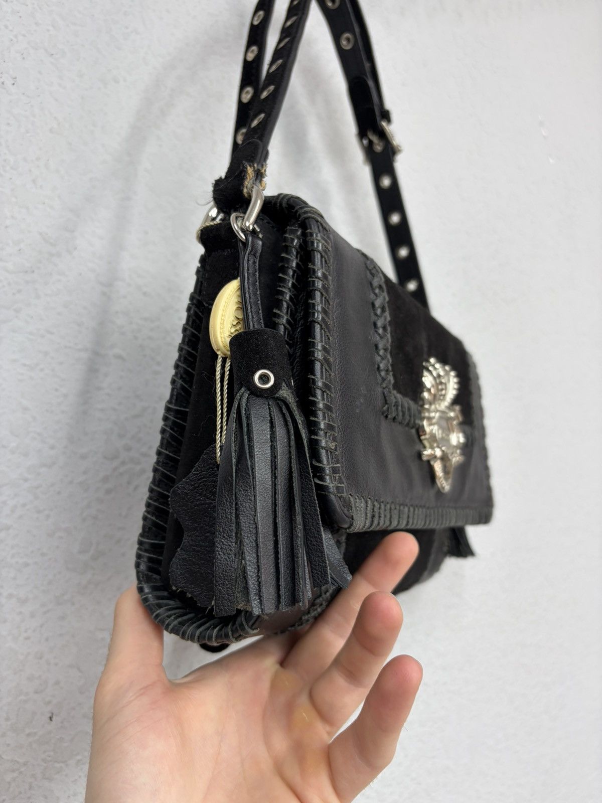 If Six Was Nine KMRii Style Archive Leather Shoulder Bag Punk Boho Y2K Size ONE SIZE - 12 Thumbnail