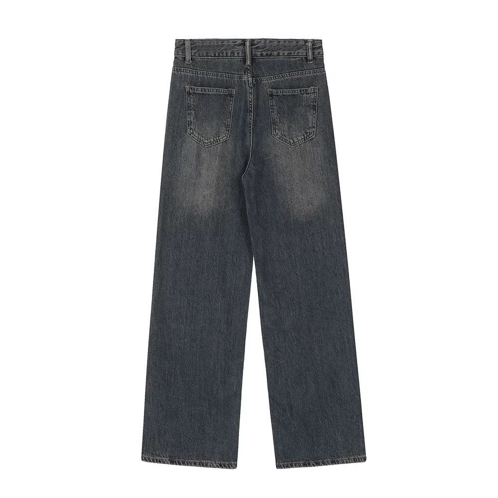 Japanese Brand × Jean Star embroidered straight washed oversized jeans Size US 32 / EU 48 - 2 Thumbnail