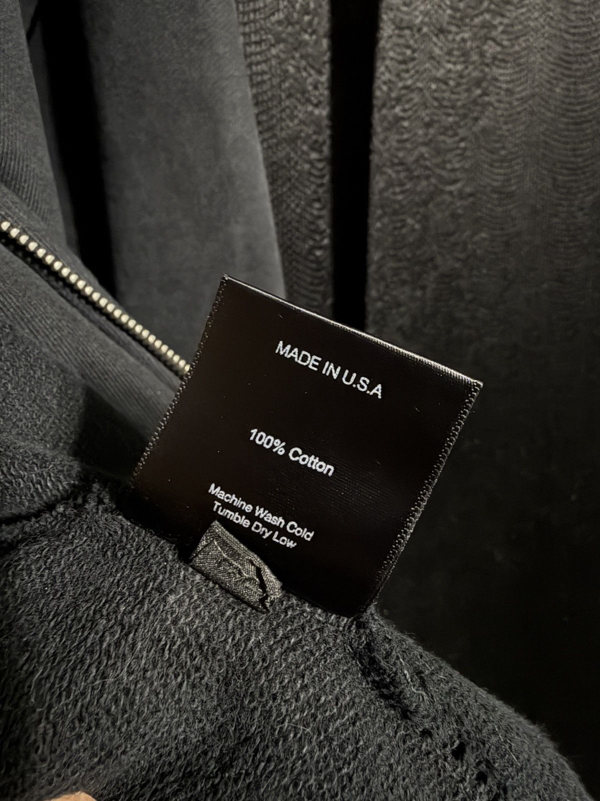 Rhude Fumar Mata Zip Up in Vintage Black Size US M / EU 48-50 / 2 - 8 Thumbnail