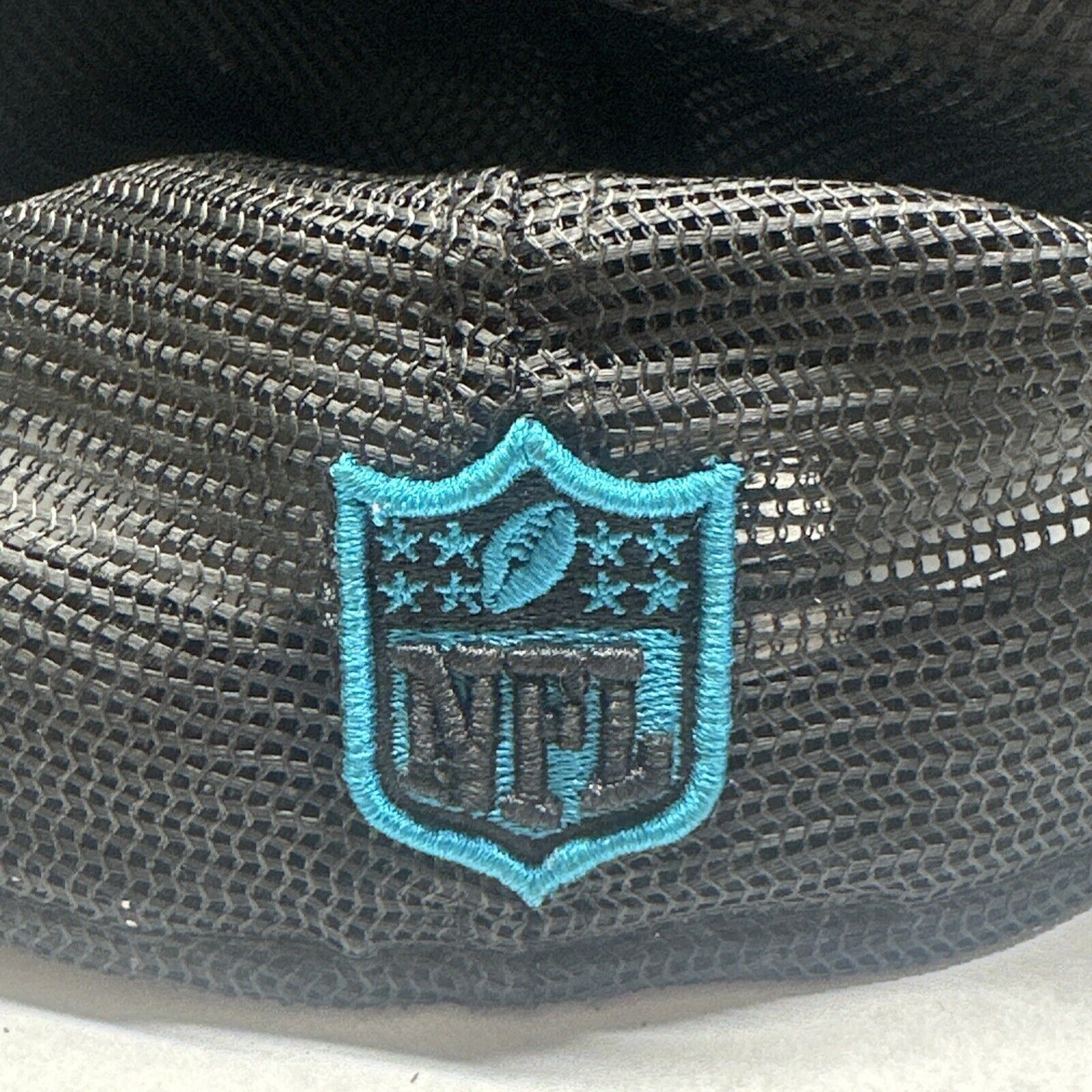 New Era Carolina Panthers Hat Cap Fitted 7 5/8 Black Blue NFL Size ONE SIZE - 6 Thumbnail