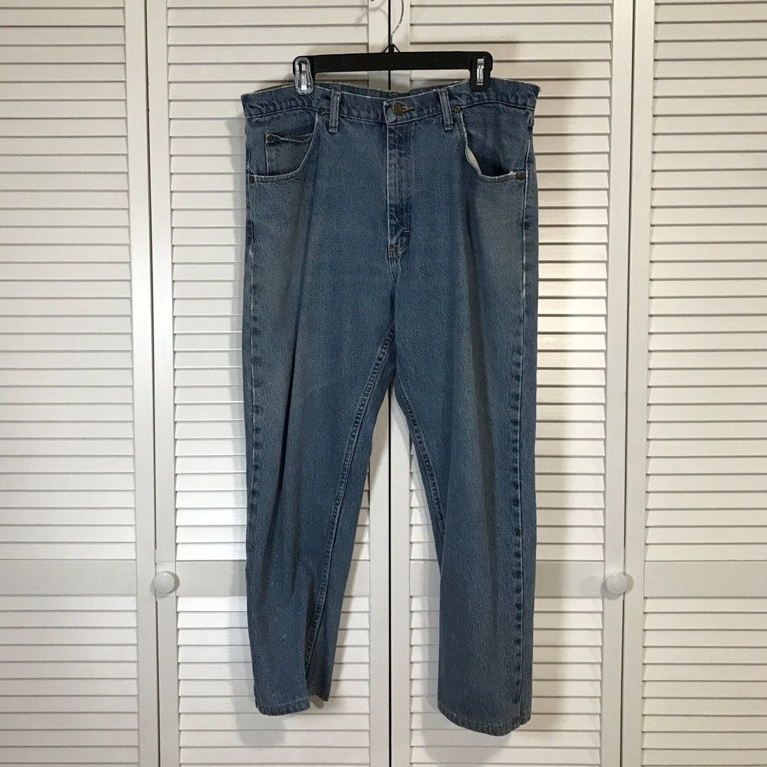 Other Austin Blue Denim Relaxed Fit Straight Leg Jeans Men 38x27 Size US 38 / EU 54 - 1 Thumbnail