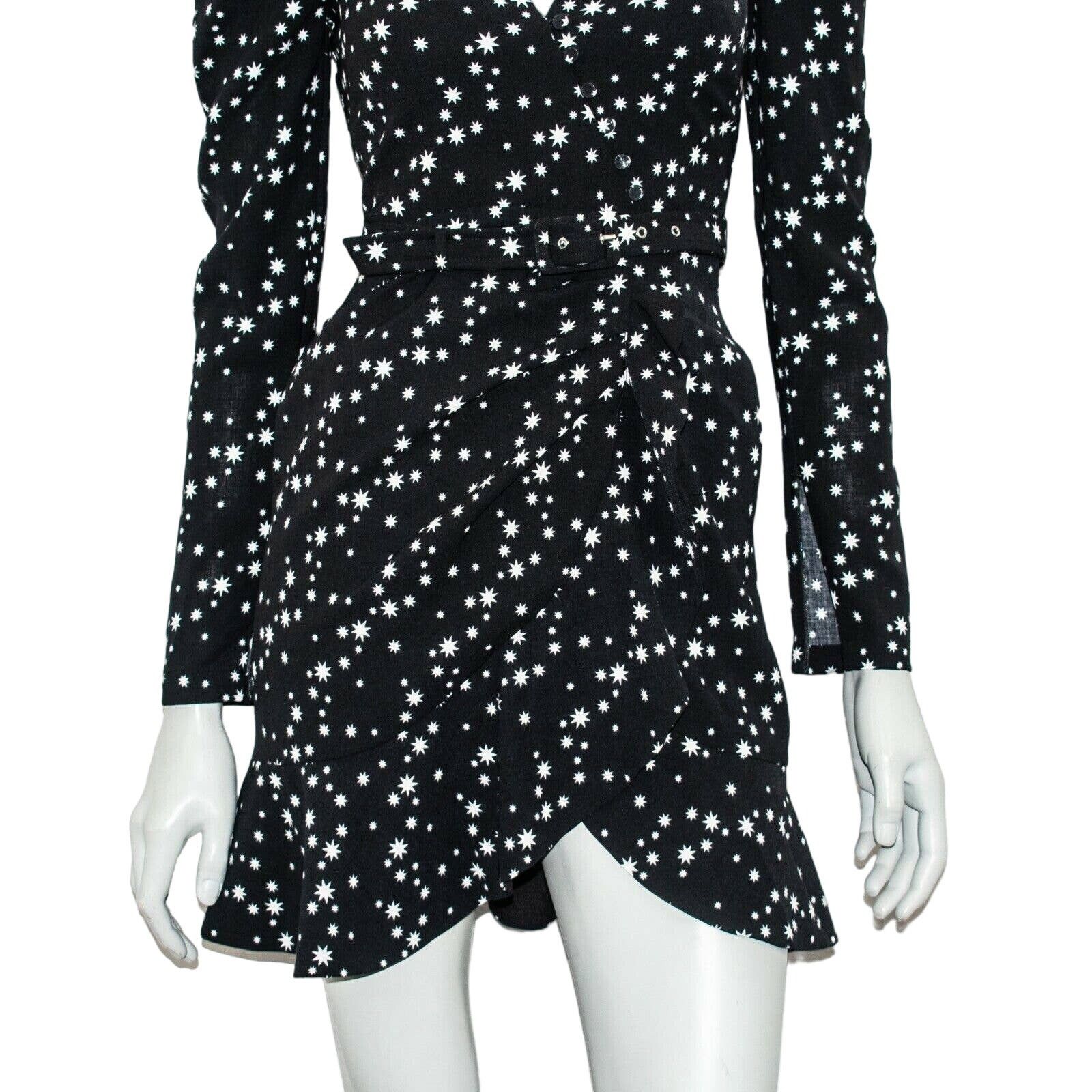 Jonathan Simkhai Jonathan Simkhai Star Print Wrap Dress Black size 0 NWT $465 Size XS / US 0-2 / IT 36-38 - 10 Thumbnail