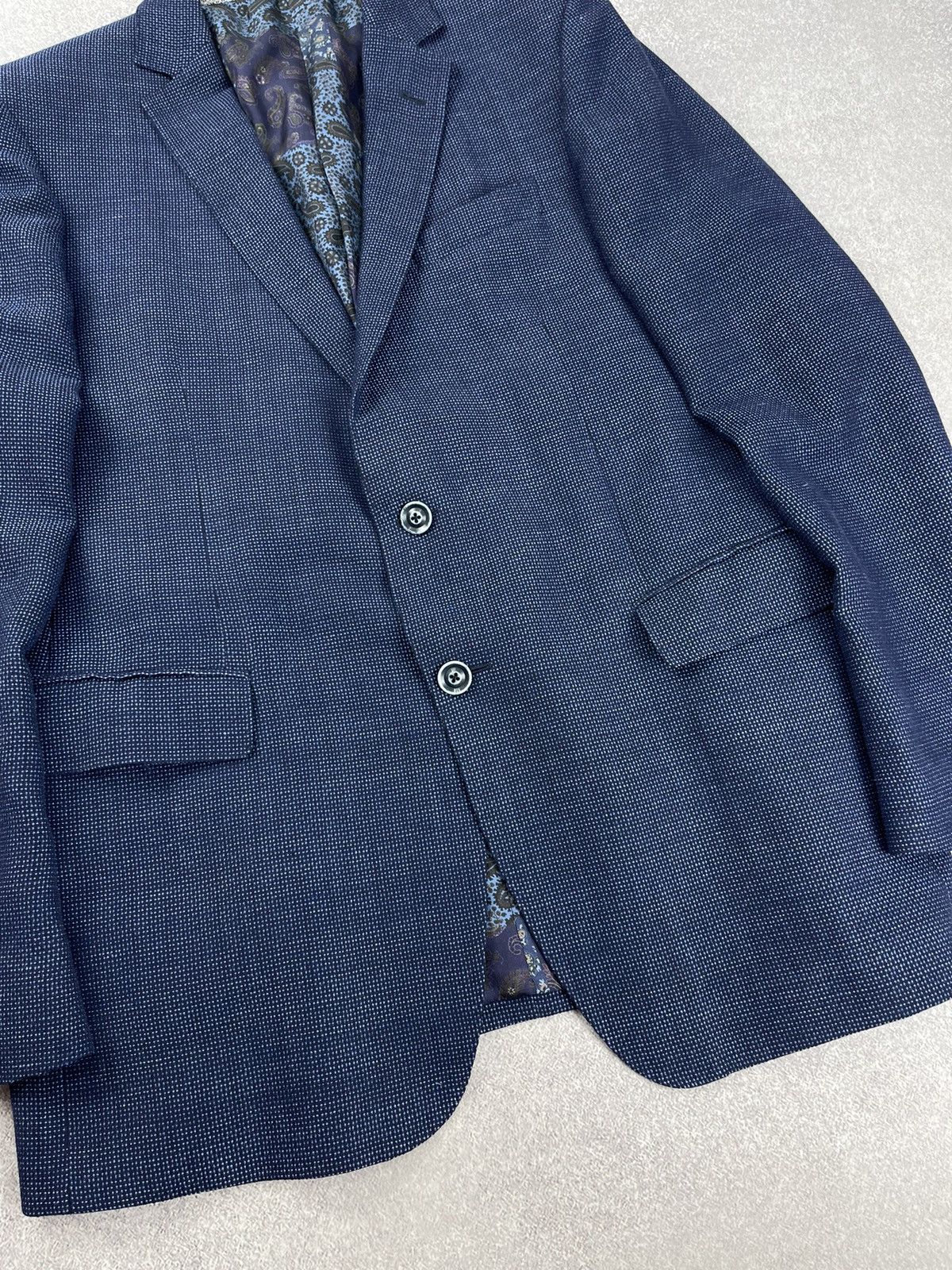 Etro Etro Blue Check Wool Blazer Size 54 Size 44R - 5 Thumbnail