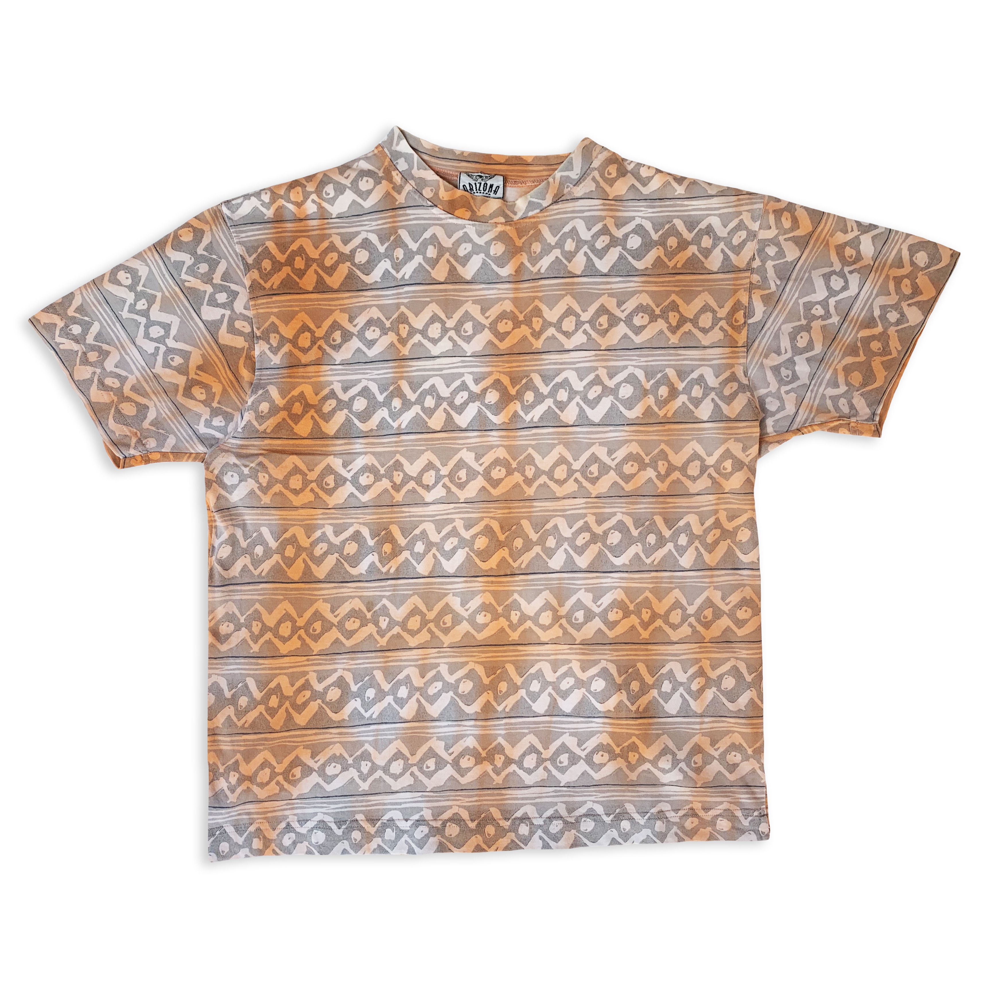 Vintage Vintage 90s ARIZONA t shirt Funky Abstract Retro Hippie Size US L / EU 52-54 / 3 - 2 Thumbnail