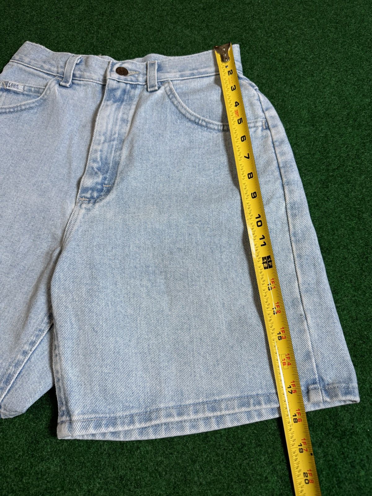 Lee × Vintage Vintage 90s Lee Jorts Light Wash Relaxed Fit Denim Shorts Size 26" / US 2 / IT 38 - 8 Thumbnail