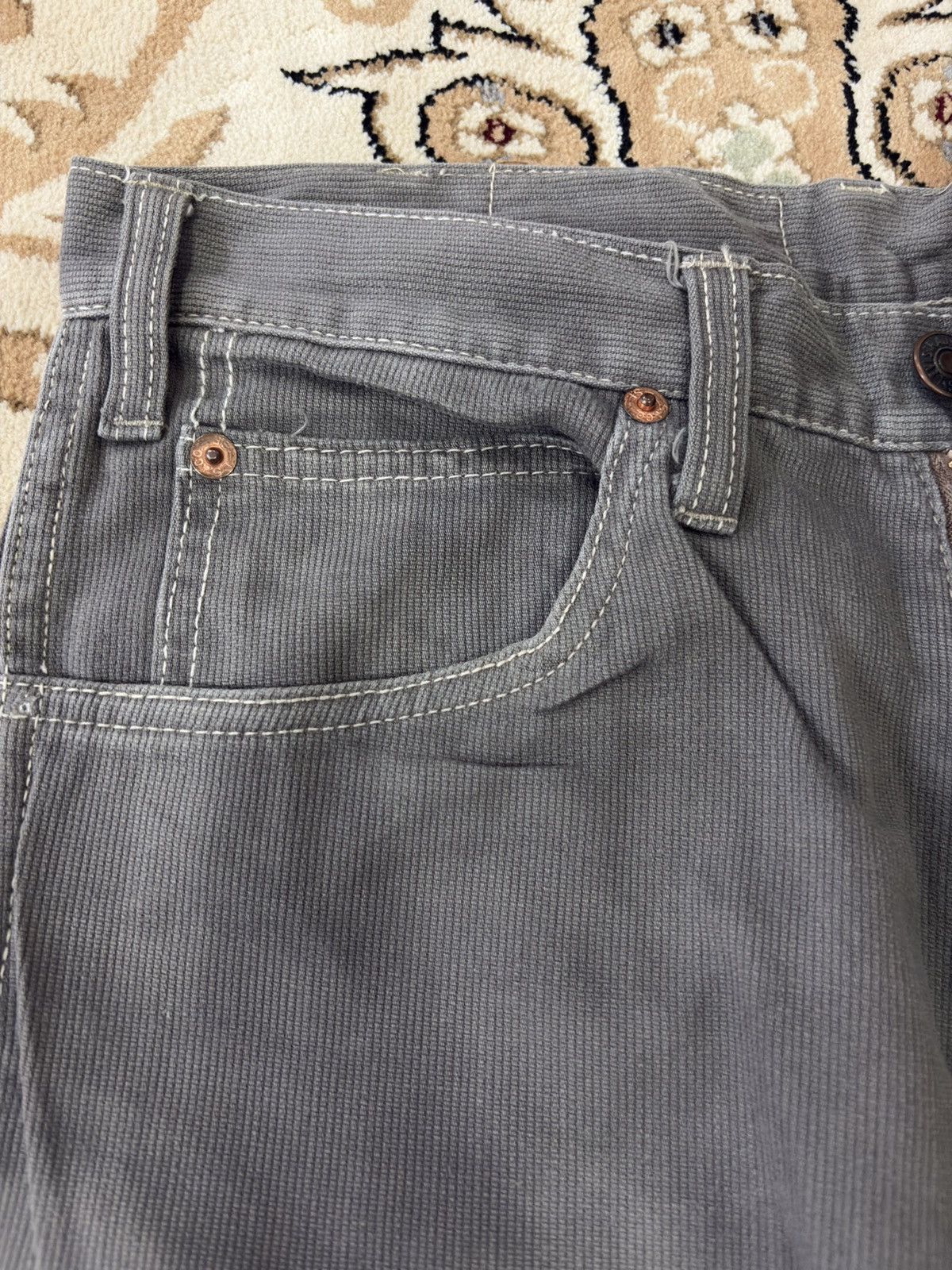 Levi's Vintage 60s 70s Levi’s 5200 Pique Big E Size 28 x 36 Jeans Size US 28 / EU 44 - 11 Thumbnail