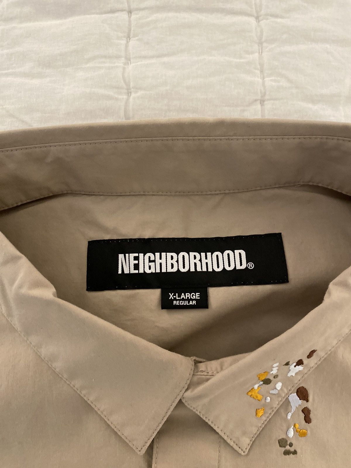 Neighborhood Neighborhood Japan Drip Embroidery Shirt XL NWT Size US XL / EU 56 / 4 - 12 Thumbnail