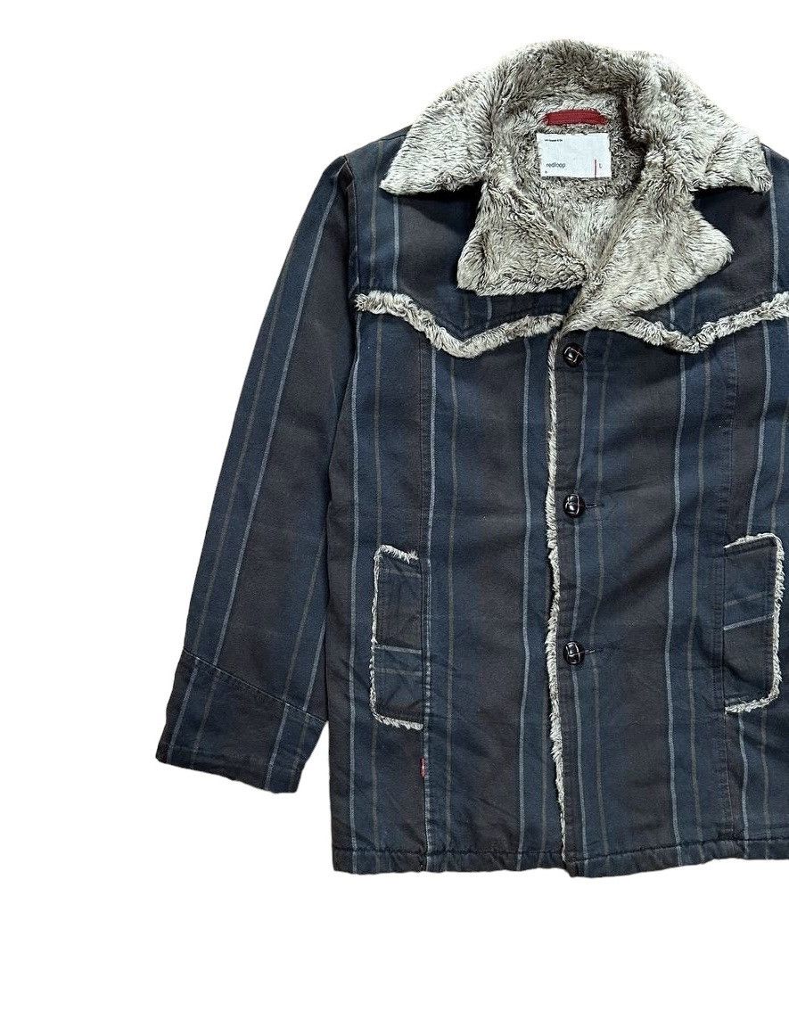 Japanese Brand × Levi's Vintage Clothing Vtg Levi's Redloop Sherpa Stripes Jacket Size US S / EU 44-46 / 1 - 2 Thumbnail