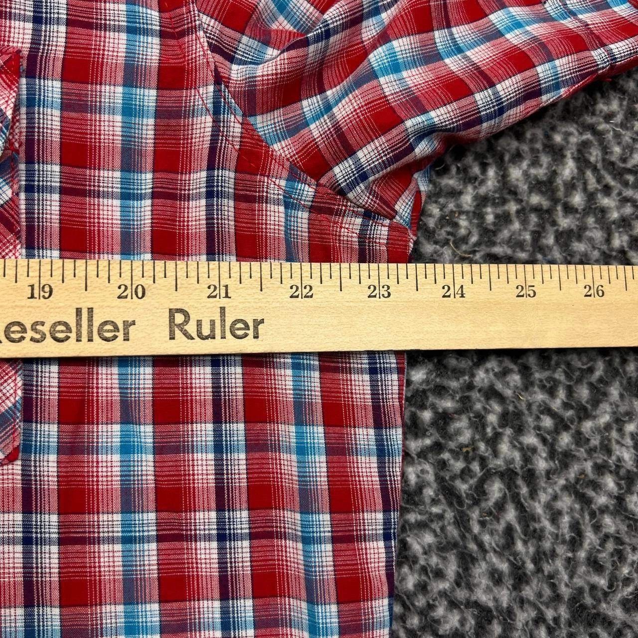 Wrangler Wrangler Button Up Shirt Men Red Plaid Collared Pocket L Size US L / EU 52-54 / 3 - 5 Thumbnail