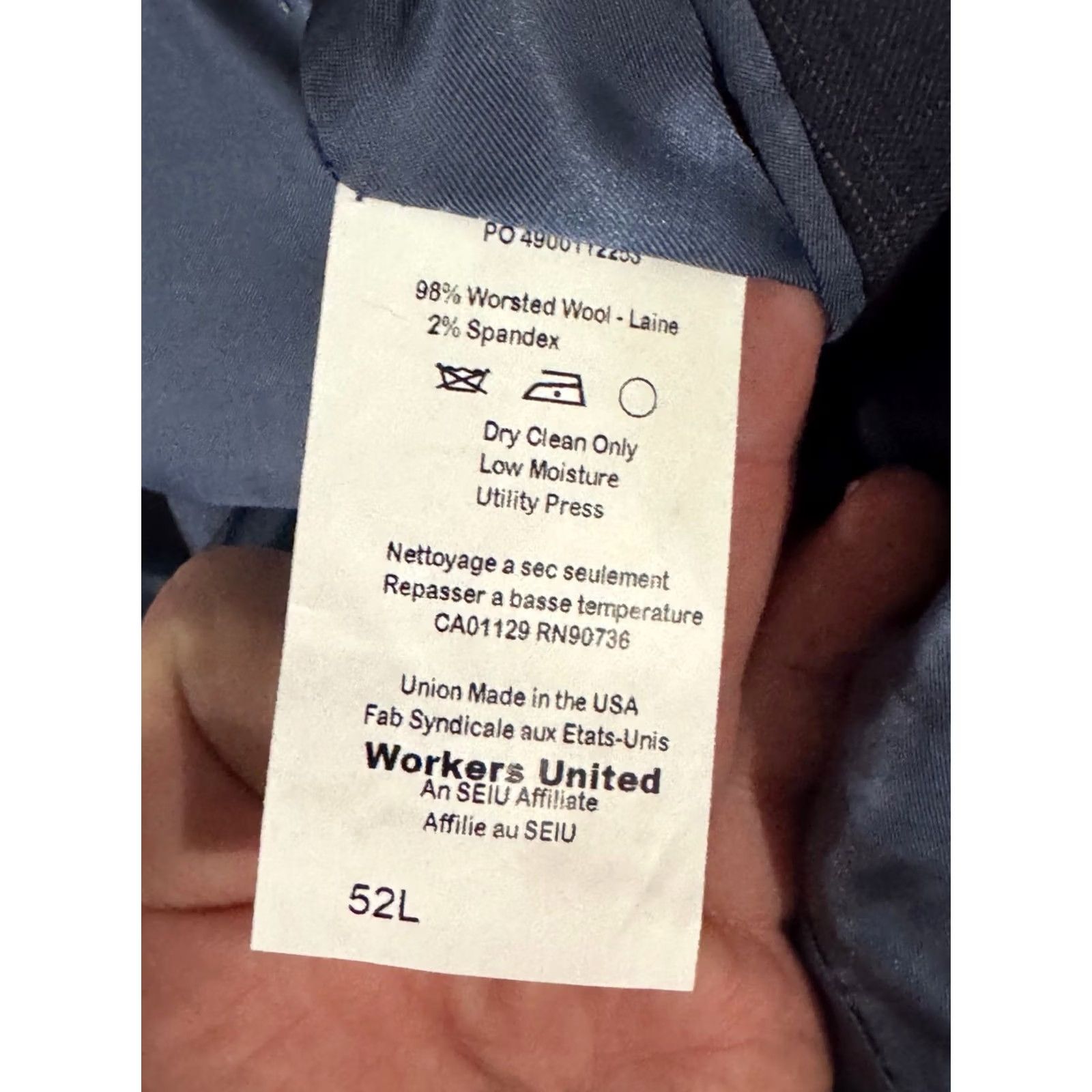 Hart Schaffner Marx Hart Schaffer Marx Jacket Coat Mens 52L Blue Plaid Wool Jacket Coat Mens Size US L / EU 52-54 / 3 - 5 Thumbnail