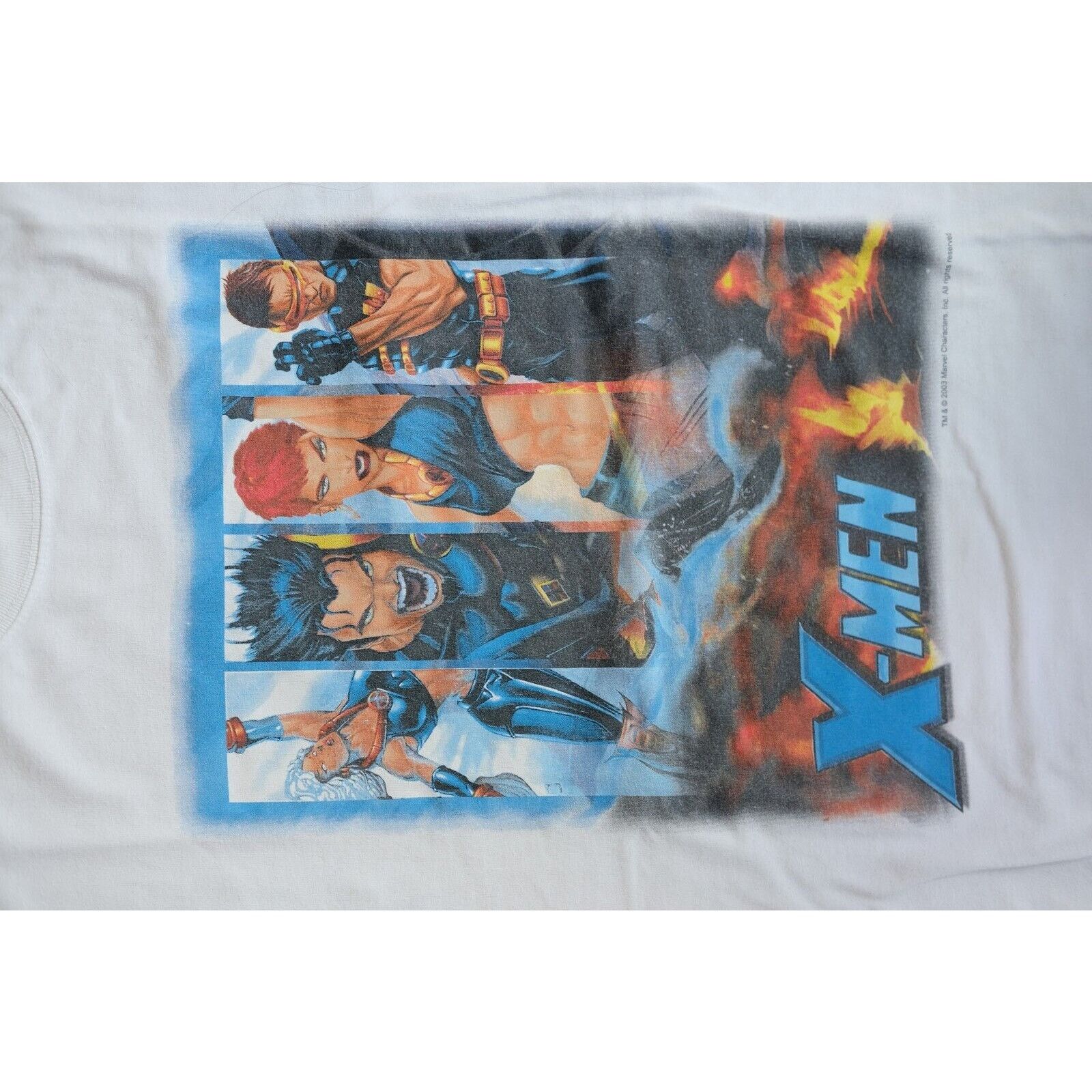 Marvel Comics Vintage 2003 Marvel X-Men Cartoon Anime T-Shirt Large White Size US L / EU 52-54 / 3 - 2 Thumbnail