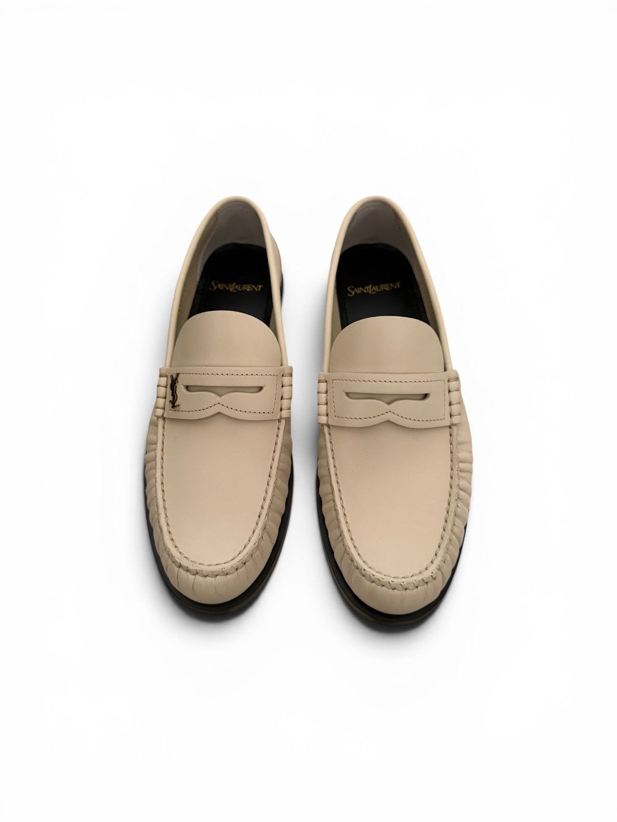 Saint Laurent Paris Saint Laurent YSL Smooth leather loafers Size US 9.5 / IT 39.5 - 6 Thumbnail