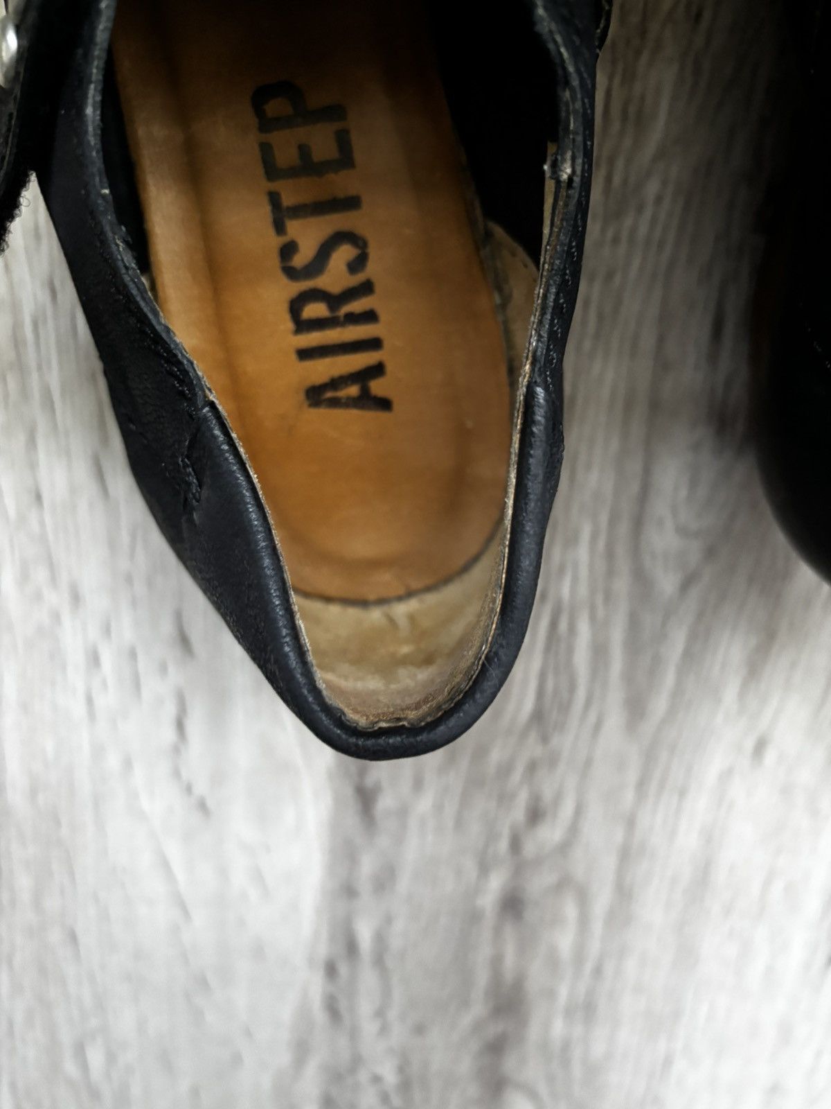 A.S.98 A.S. 98 (AirStep) Leather Studded Low-Heel Shoes – Black Size US 6.5 / IT 36.5 - 19 Thumbnail
