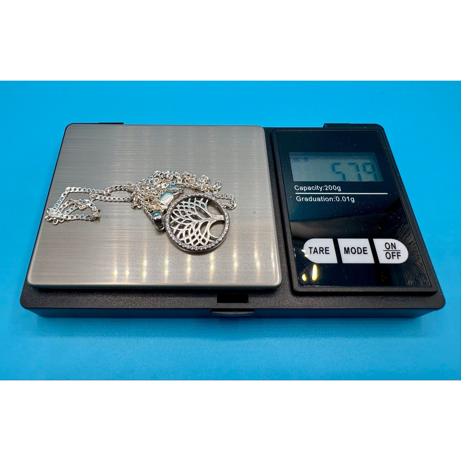 Other 925 Silver Moissanite Tree of Life Sterling Silver Necklace Size ONE SIZE - 6 Thumbnail