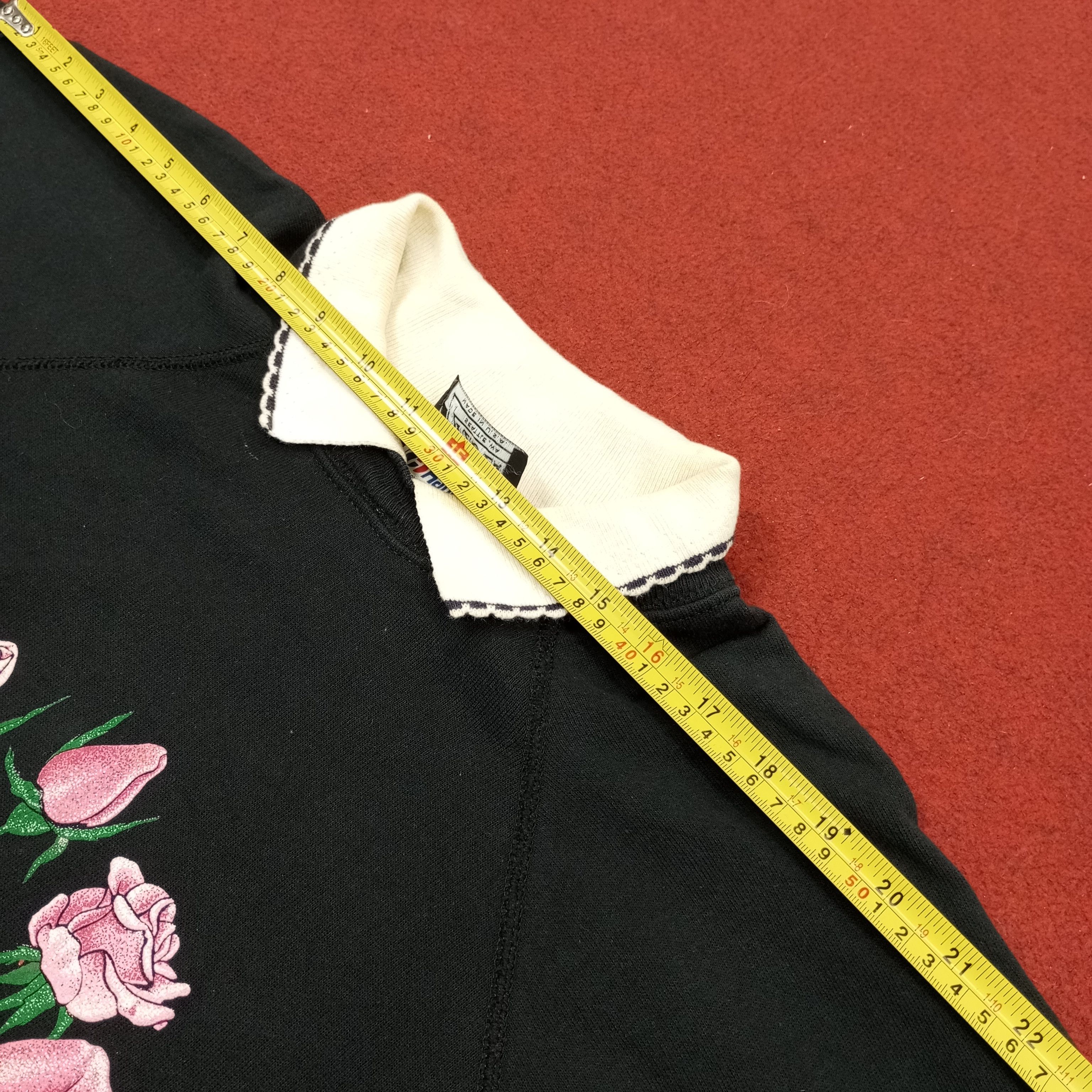 Other Zig Zag Flowers Design Vintage Collar Sweatshirt c233n20 Size US L / EU 52-54 / 3 - 9 Thumbnail