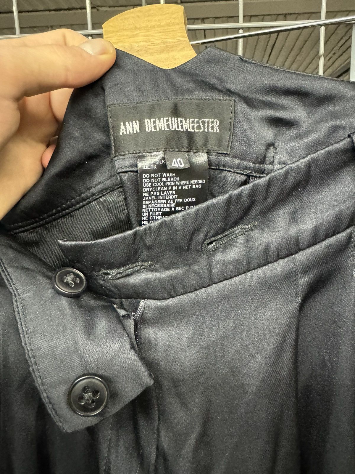 Ann Demeulemeester Ann Demeulemeester SS2004 Silk Shorts Size US 30 / EU 46 - 4 Thumbnail