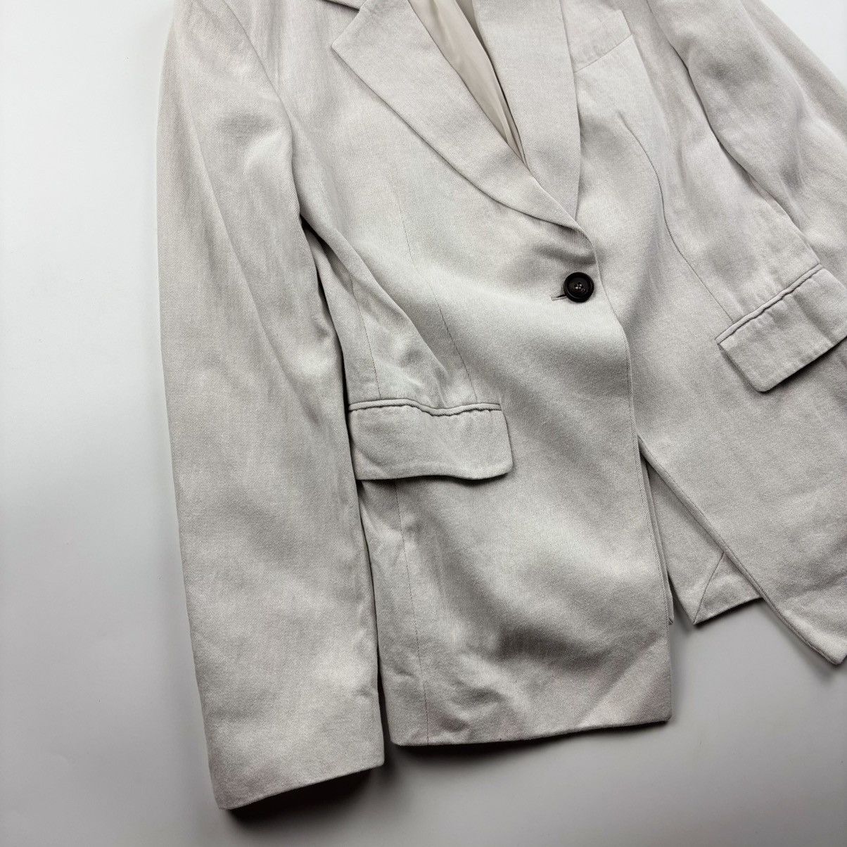 Brunello Cucinelli Brunello Cucinelli Single Breasted Linen Blend Blazer Size S / US 4 / IT 40 - 4 Thumbnail