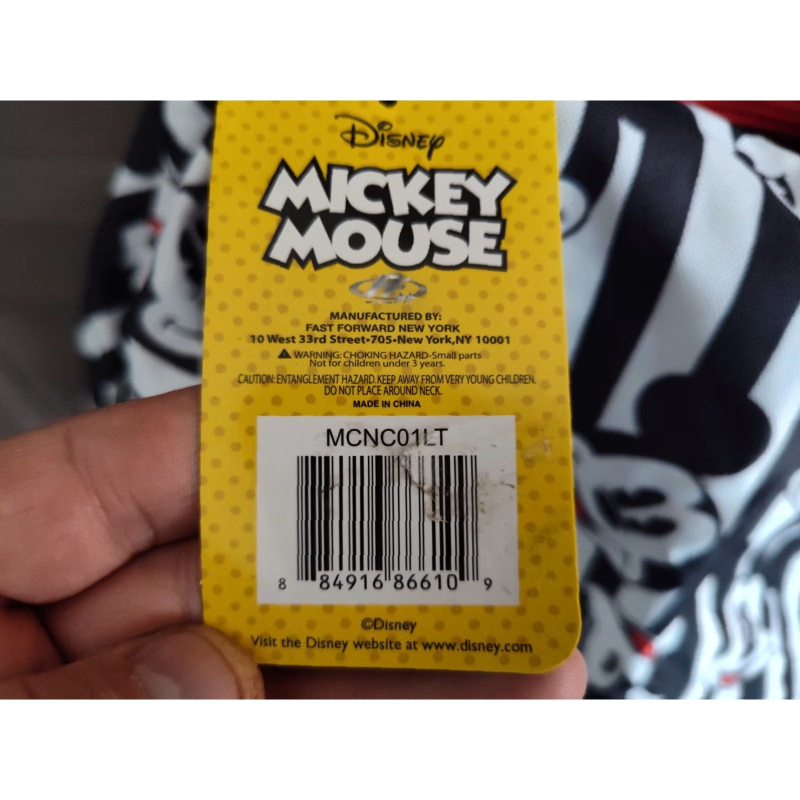 Disney Disney Mickey Mouse Weekend Duffle Bag Light Weight Travel Packable Tote NWT Size ONE SIZE - 3 Thumbnail