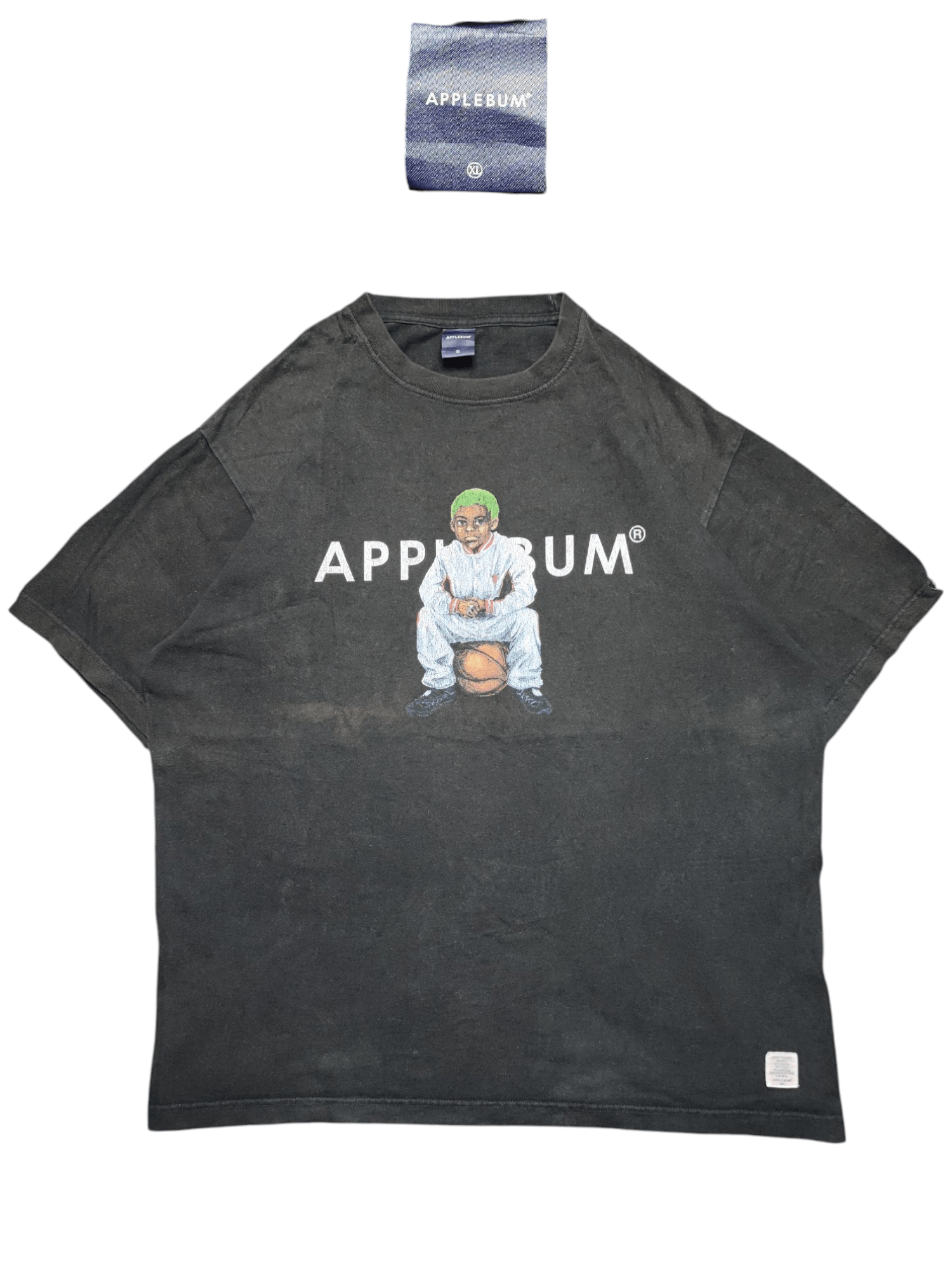 Apple Applebum Tshirt NBA Vintage Size US L / EU 52-54 / 3 - 1 Thumbnail