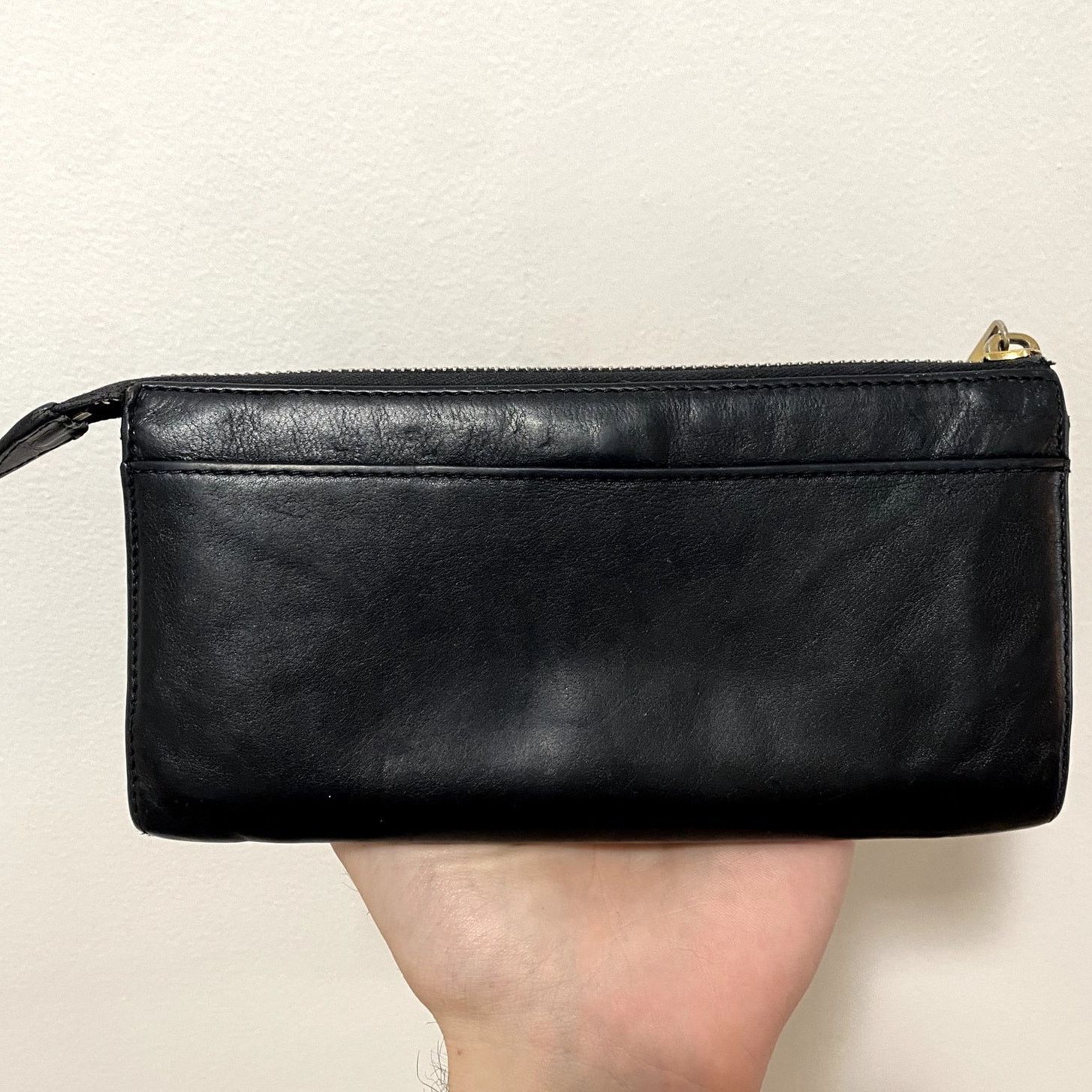 Marc Jacobs Marc Jacobs Black Leather Wallet Gold Hardware Made In Italy Size ONE SIZE - 2 Thumbnail