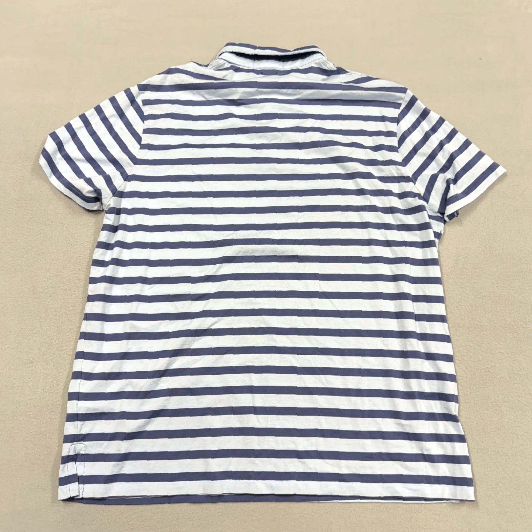 Polo Ralph Lauren Polo By Ralph Lauren Polo Shirt 2XL Blue Stripe Custom Slim Fit Pocket Mens Size US XXL / EU 58 / 5 - 6 Thumbnail