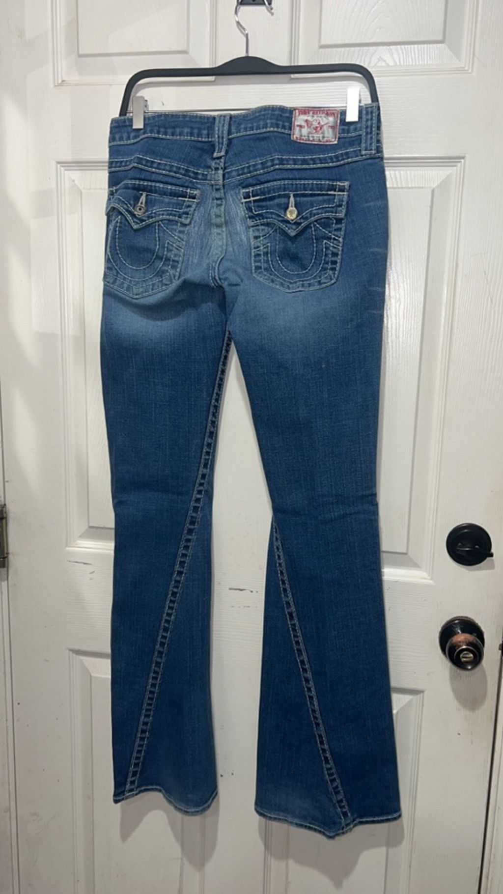 True Religion Women's True Religion Blue Flare Jeans Size 27 Size 27" / US 4 / IT 40 - 2 Thumbnail