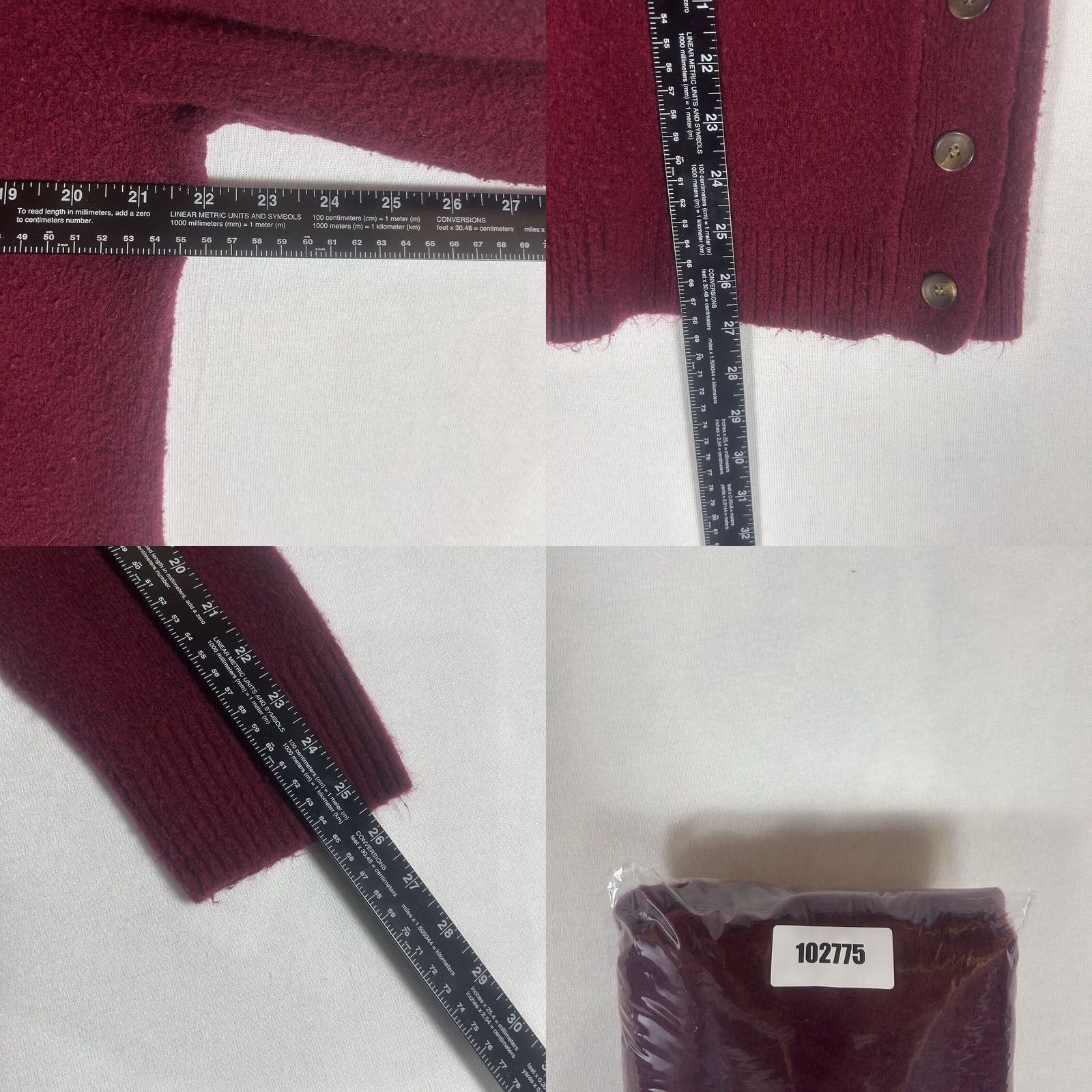 J.Crew J.CREW Sweater Women L Turtleneck Long Sleeve Red Wool Blend Bling Neckpullover Size L / US 10 / IT 46 - 8 Thumbnail