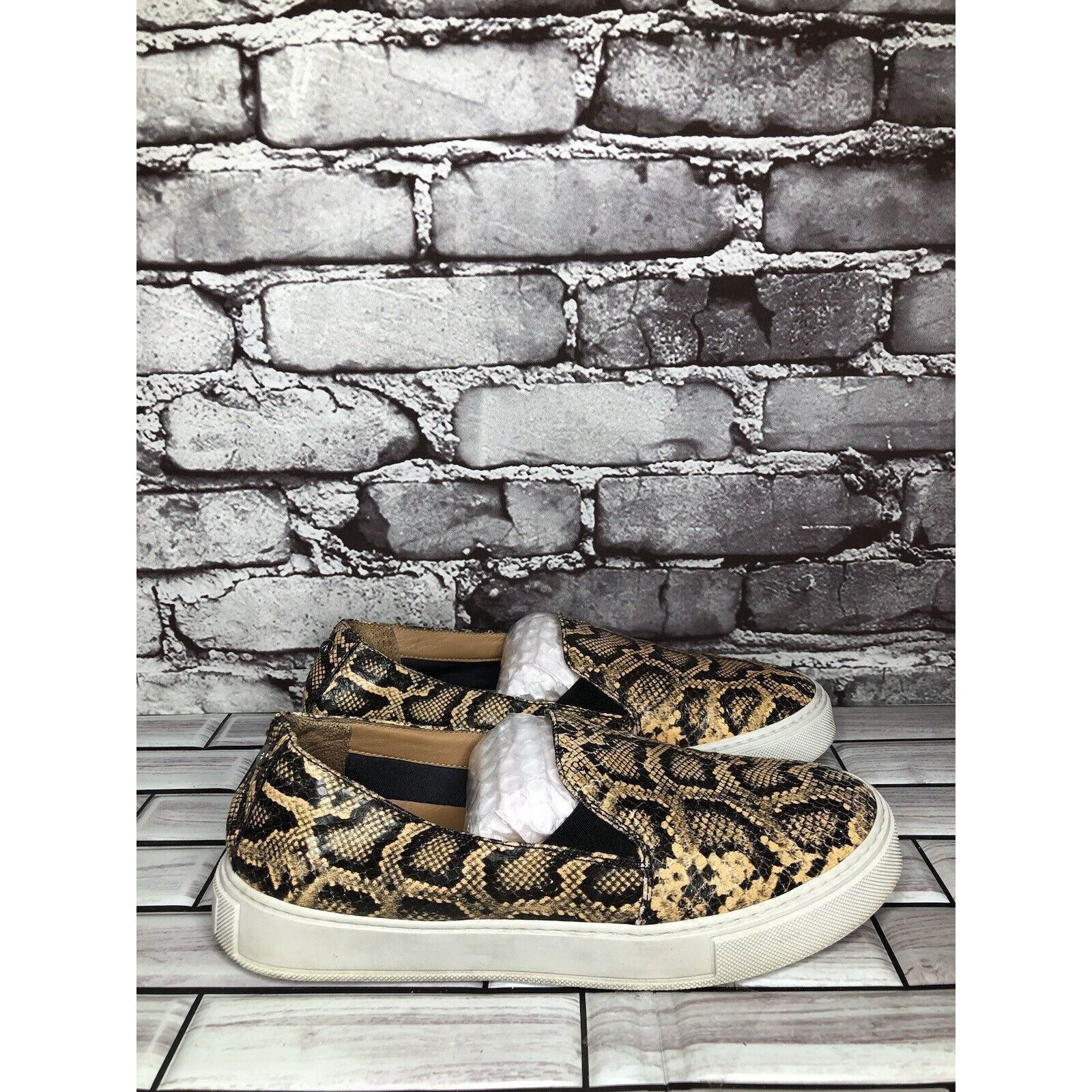 Aquatalia Aquatalia Leopard Print Leather Slip On Casual Sneaker Shoes Size US 8 / IT 38 - 3 Thumbnail