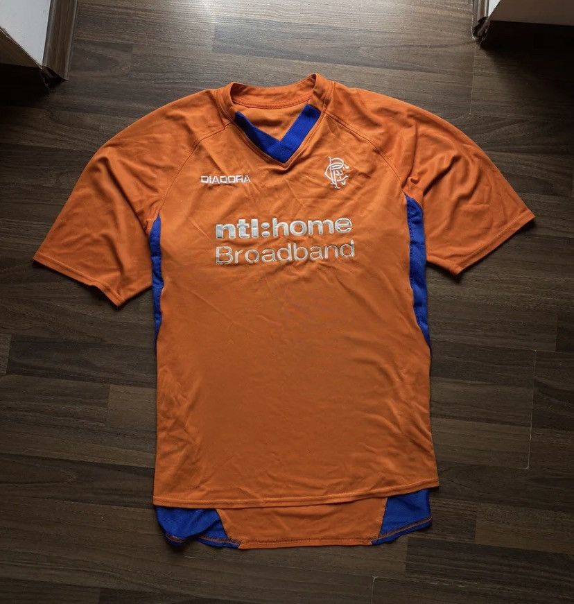 Rangers 2002 03 Orange Ntl Rangers Top Old Rangers Orange Strip